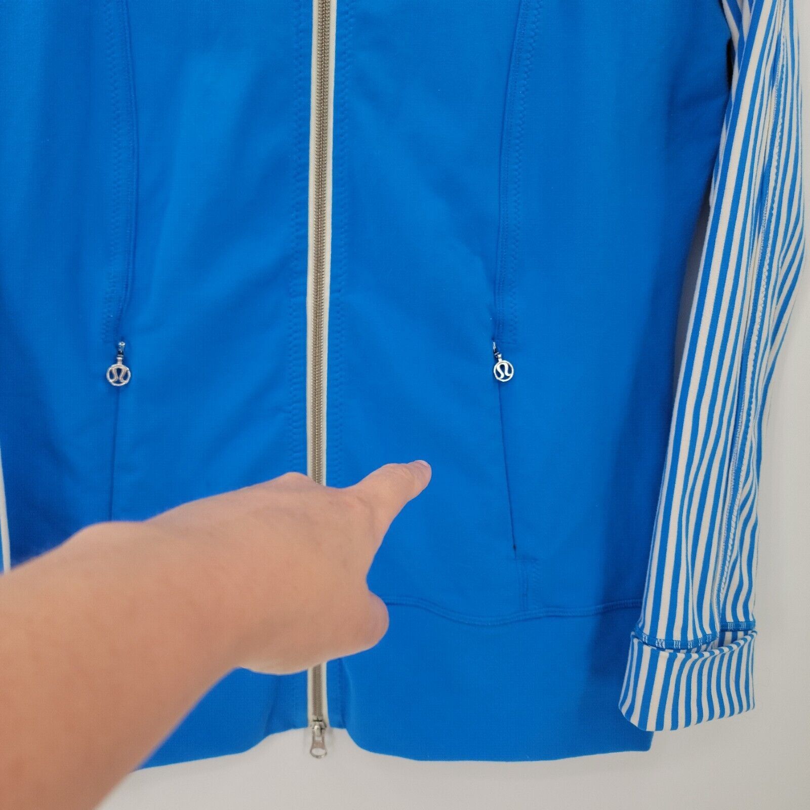Lululemon Lululemon Women's 12/XL Daily Yoga Zip Up Striped Jacket Size XL / US 12-14 / IT 48-50 - 14 Thumbnail