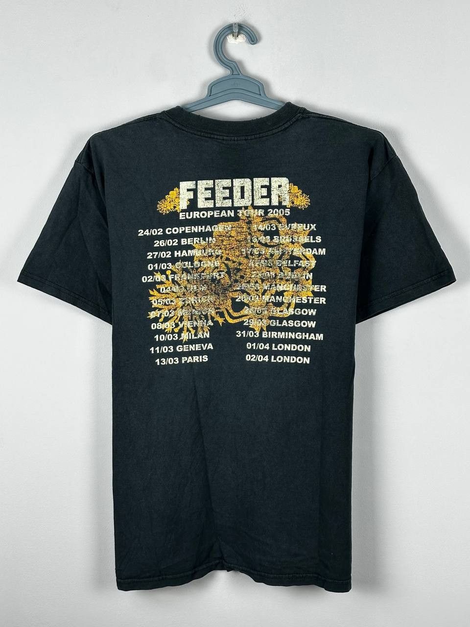 Band Tees Rare vintage Feeder 2005 Pushing The Senses Band T Shirt Size US M / EU 48-50 / 2 - 7 Thumbnail