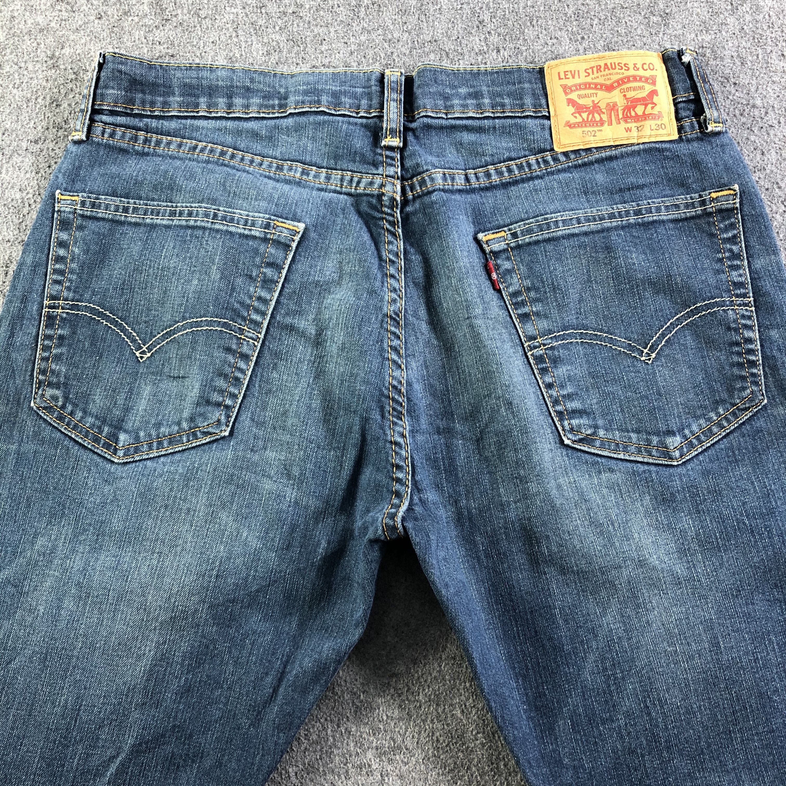 Levi's Vintage Blue Wash Levis 502 Jeans-J3442 Size US 34 / EU 50 - 4 Thumbnail
