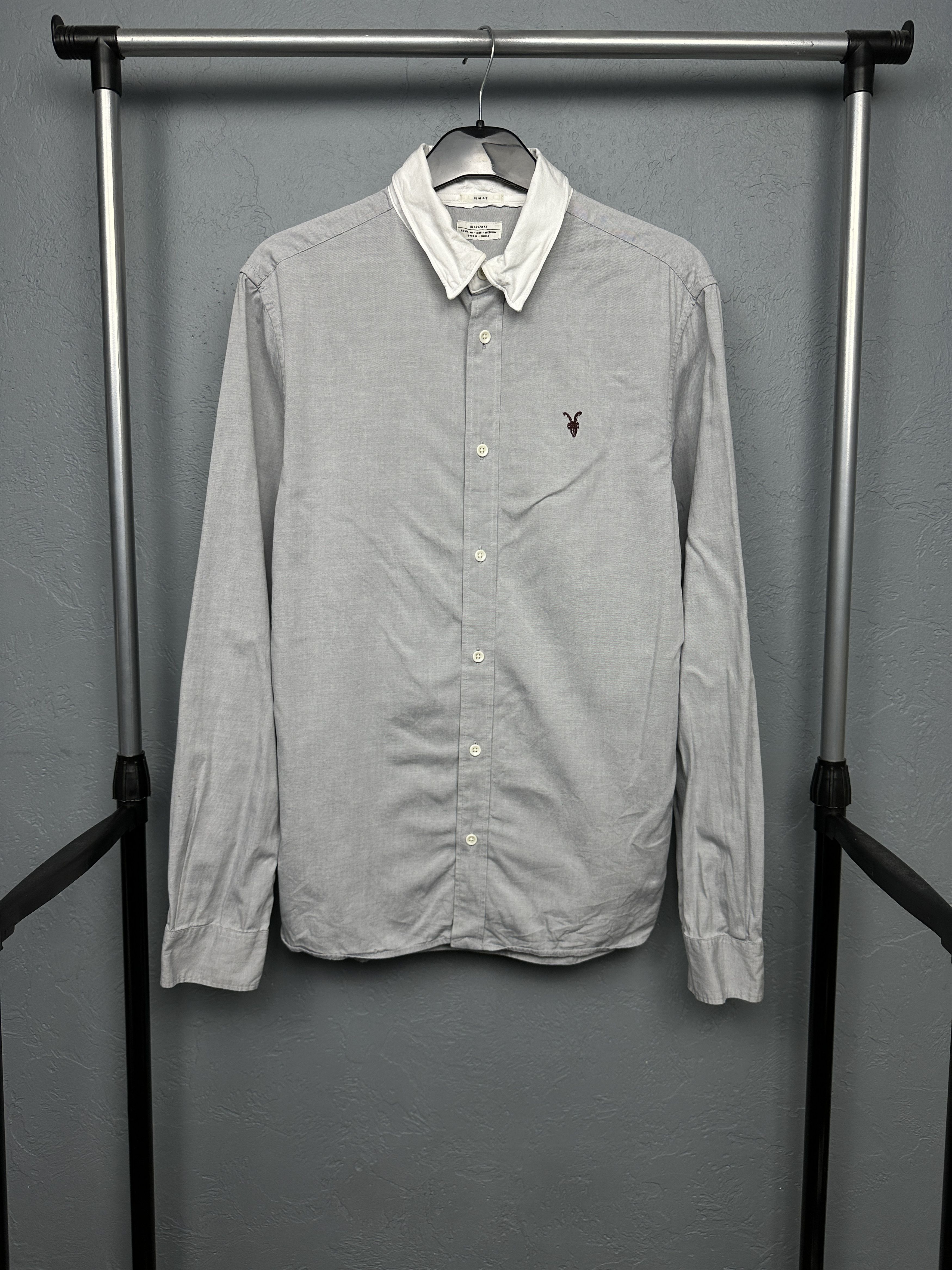 Allsaints Allsaints Mens Danzig Long Sleeve Shirt Size US M / EU 48-50 / 2 - 1 Thumbnail
