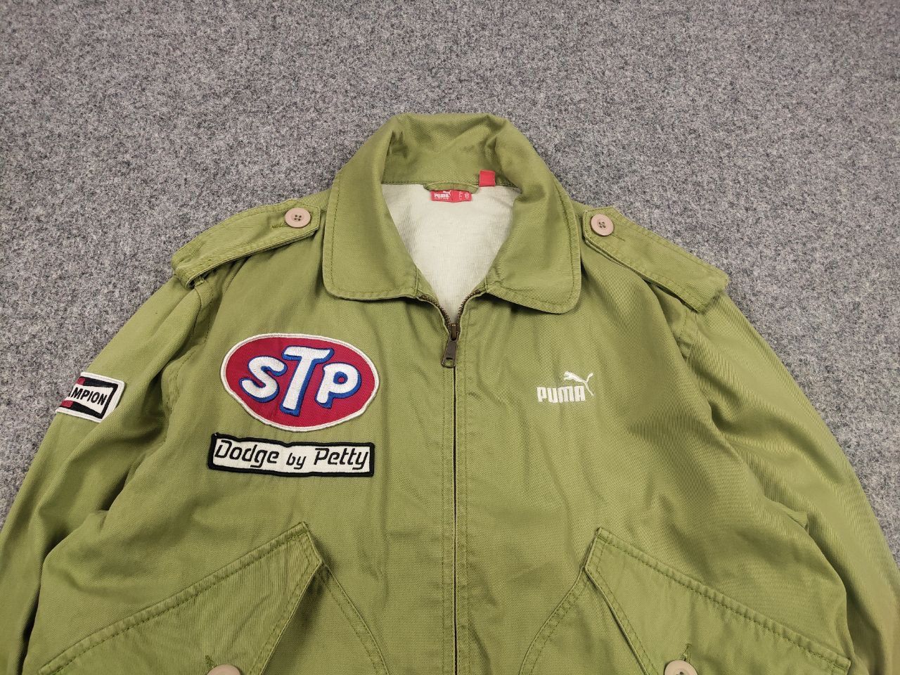 Puma Rare Vintage Richard Petty Puma Dodge STP Logo Green Jacket Size US M / EU 48-50 / 2 - 5 Thumbnail