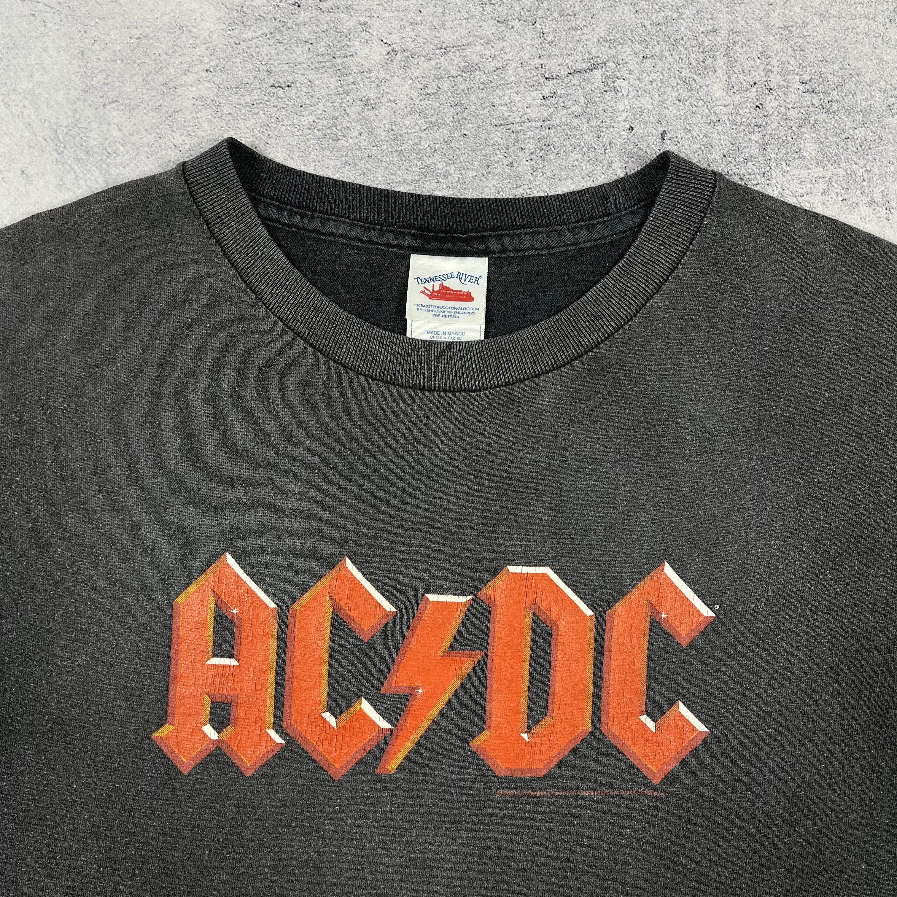 Band Tees Vintage AC/DC Rare Crazy Sunfaded Rock Band T Shirt 2003 Size US L / EU 52-54 / 3 - 8 Thumbnail