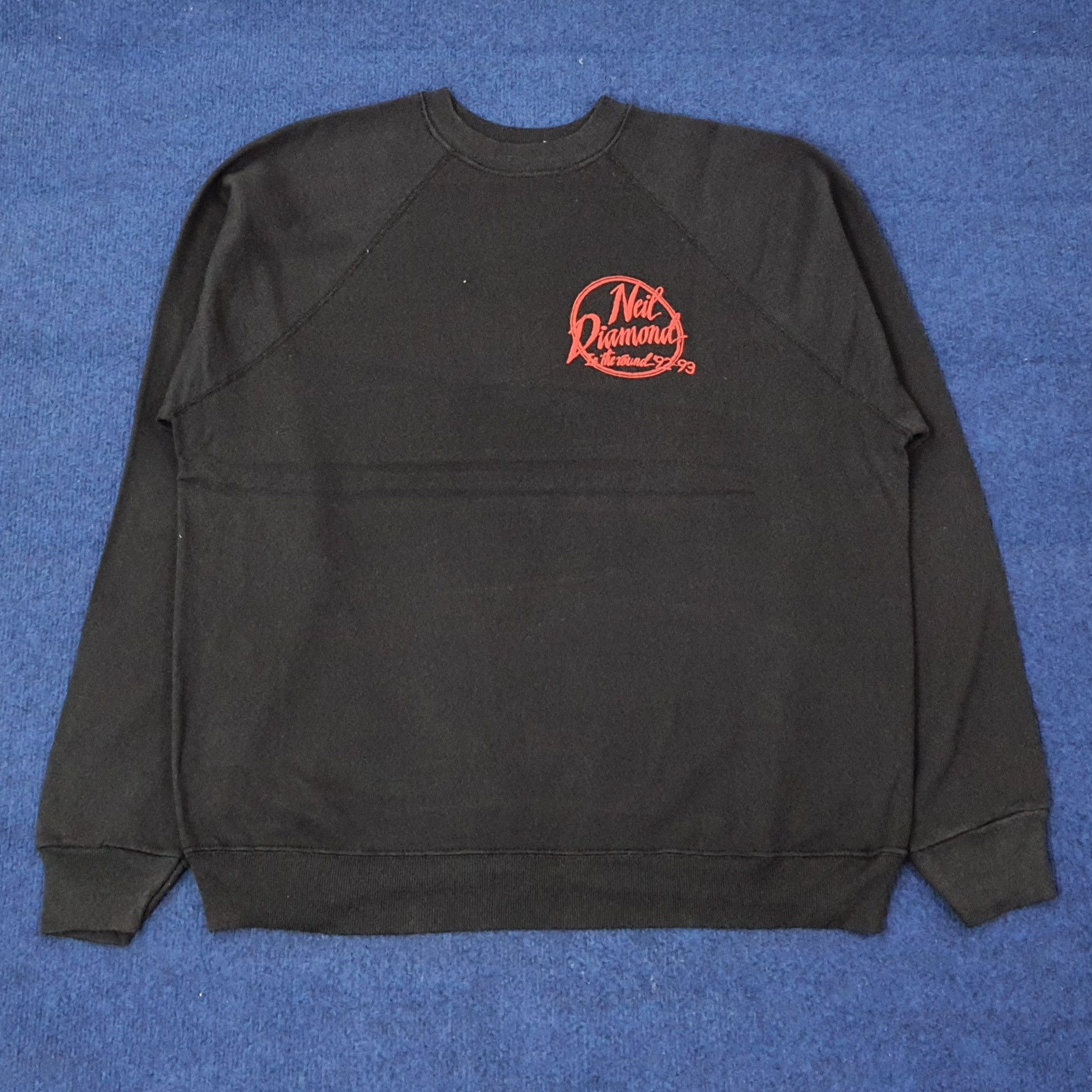 Band Tees Vintage Neil Diamond American Singer Sweatshirt C246N19 Size US L / EU 52-54 / 3 - 3 Thumbnail