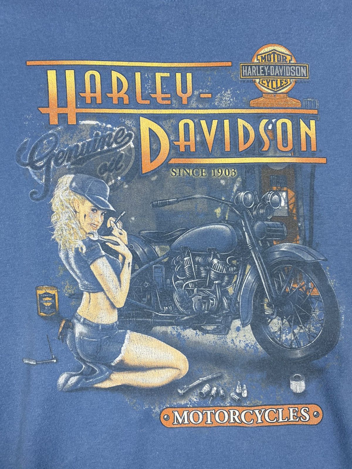 Harley Davidson × Vintage Vintage Harley Davidson 2005 Biker Tee T Shirt Size US XXL / EU 58 / 5 - 8 Thumbnail