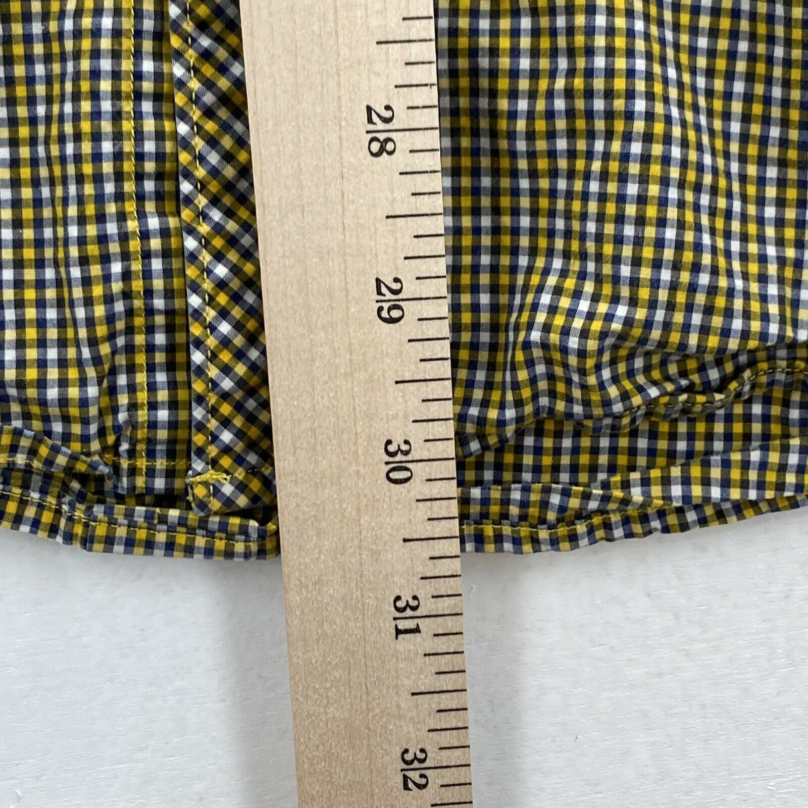 Ben Sherman Ben Sherman Mens XL Long Sleeve Button Down Yellow PLAID Size US XL / EU 56 / 4 - 8 Thumbnail