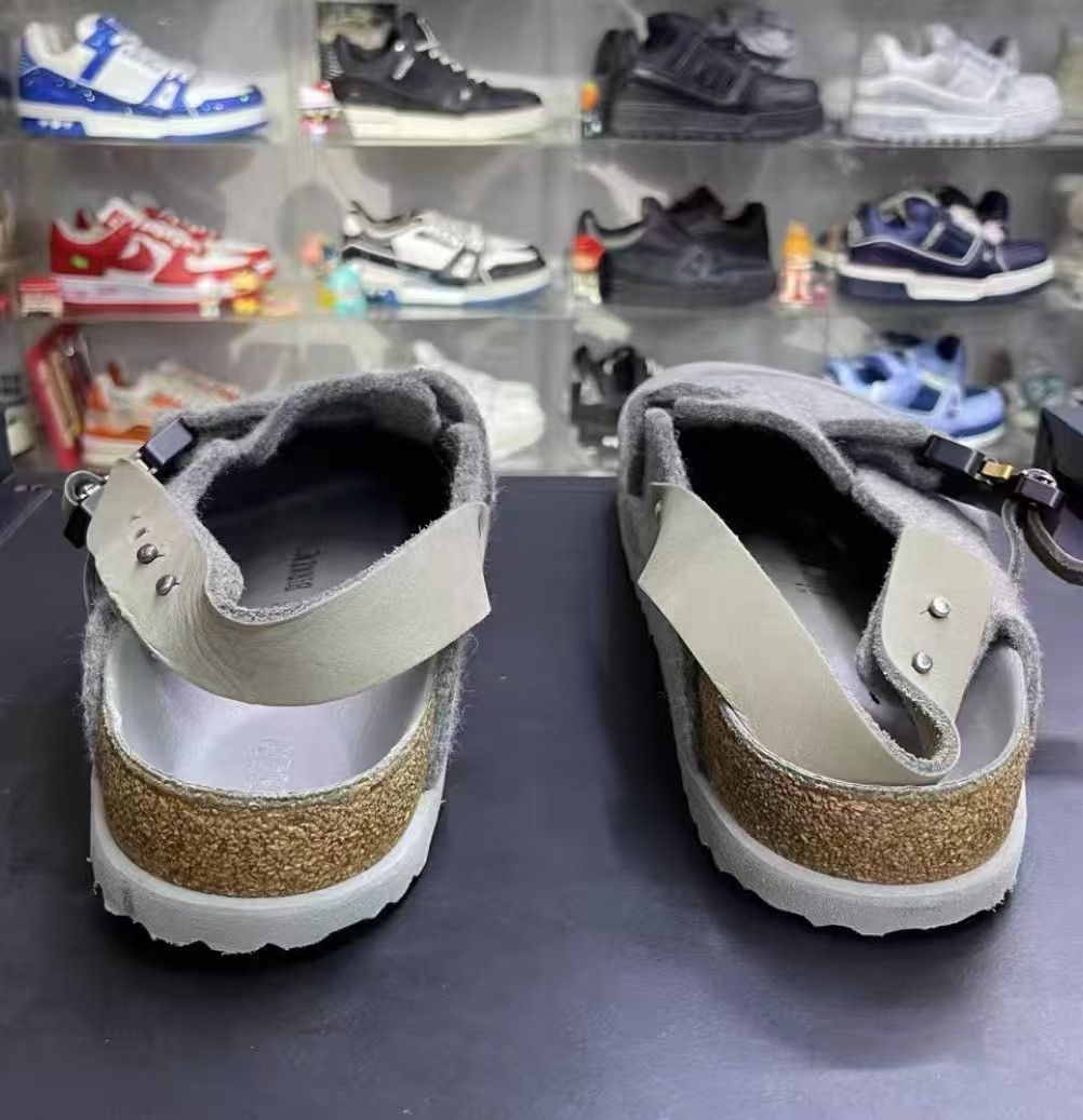 Dior Dior Dior Birkenstock Tokio Mules in Grey-2507 Size US 10 / EU 43 - 3 Thumbnail