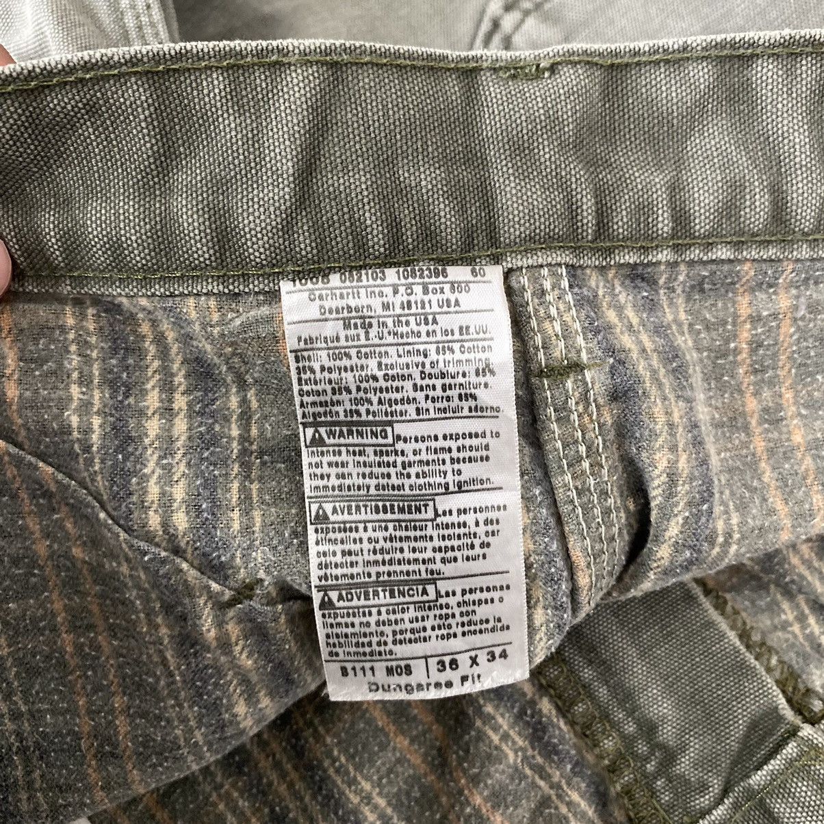Carhartt Vintage Carhartt Blanket Lined Faded Carpenter Work Pants Size US 36 / EU 52 - 25 Thumbnail