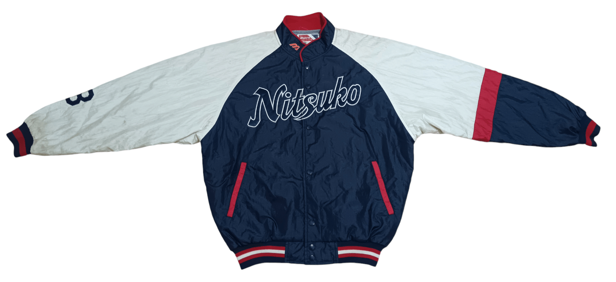 Japanese Brand × Mizuno × Vintage VINTAGE EMBROIDERED MIZUNO BASEBALL JACKET Size US XL / EU 56 / 4 - 1 Thumbnail