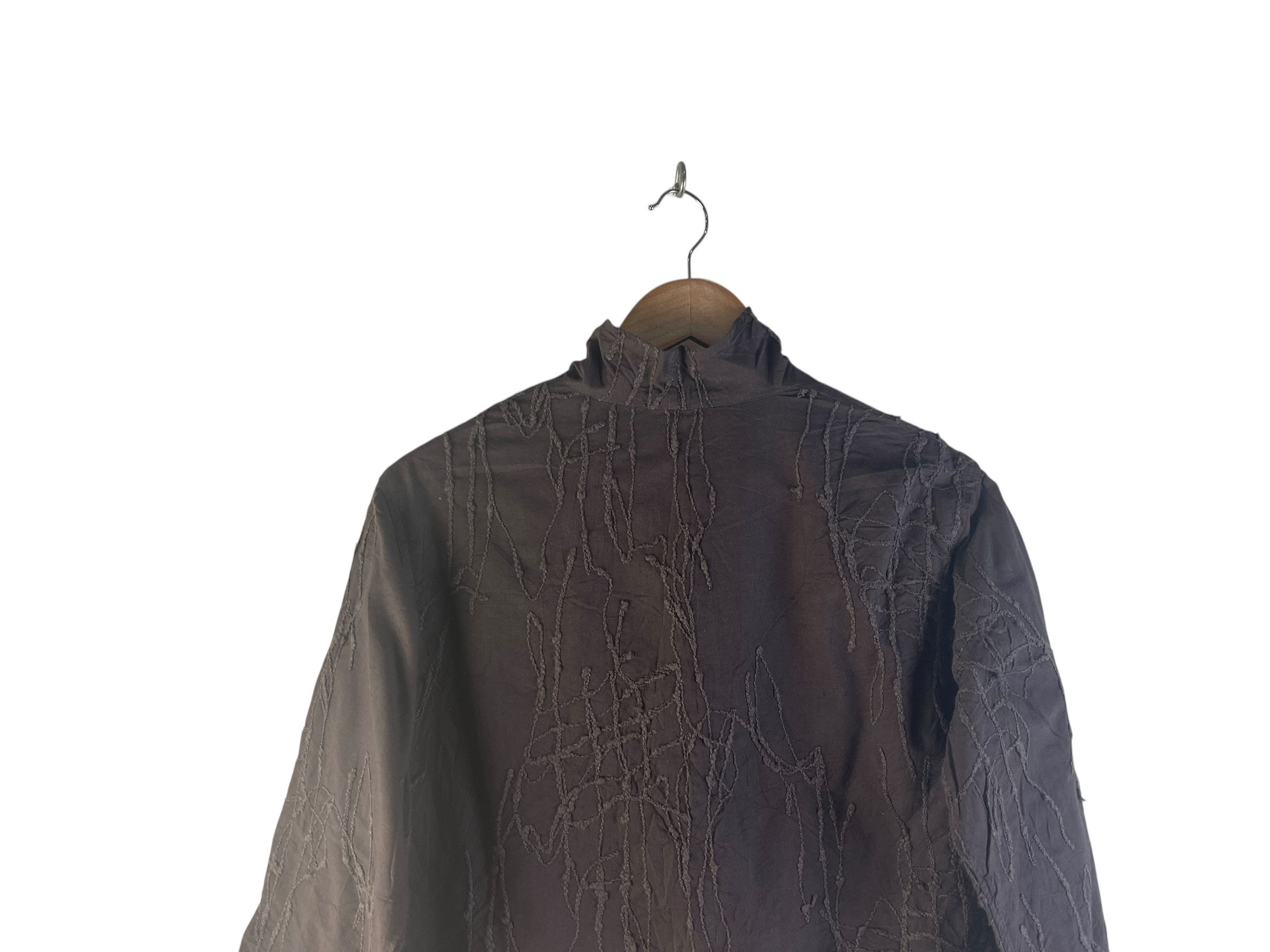 Issey Miyake Plantation Issey Miyake Textured Cropped Jacket High Neck Size US S / EU 44-46 / 1 - 11 Thumbnail