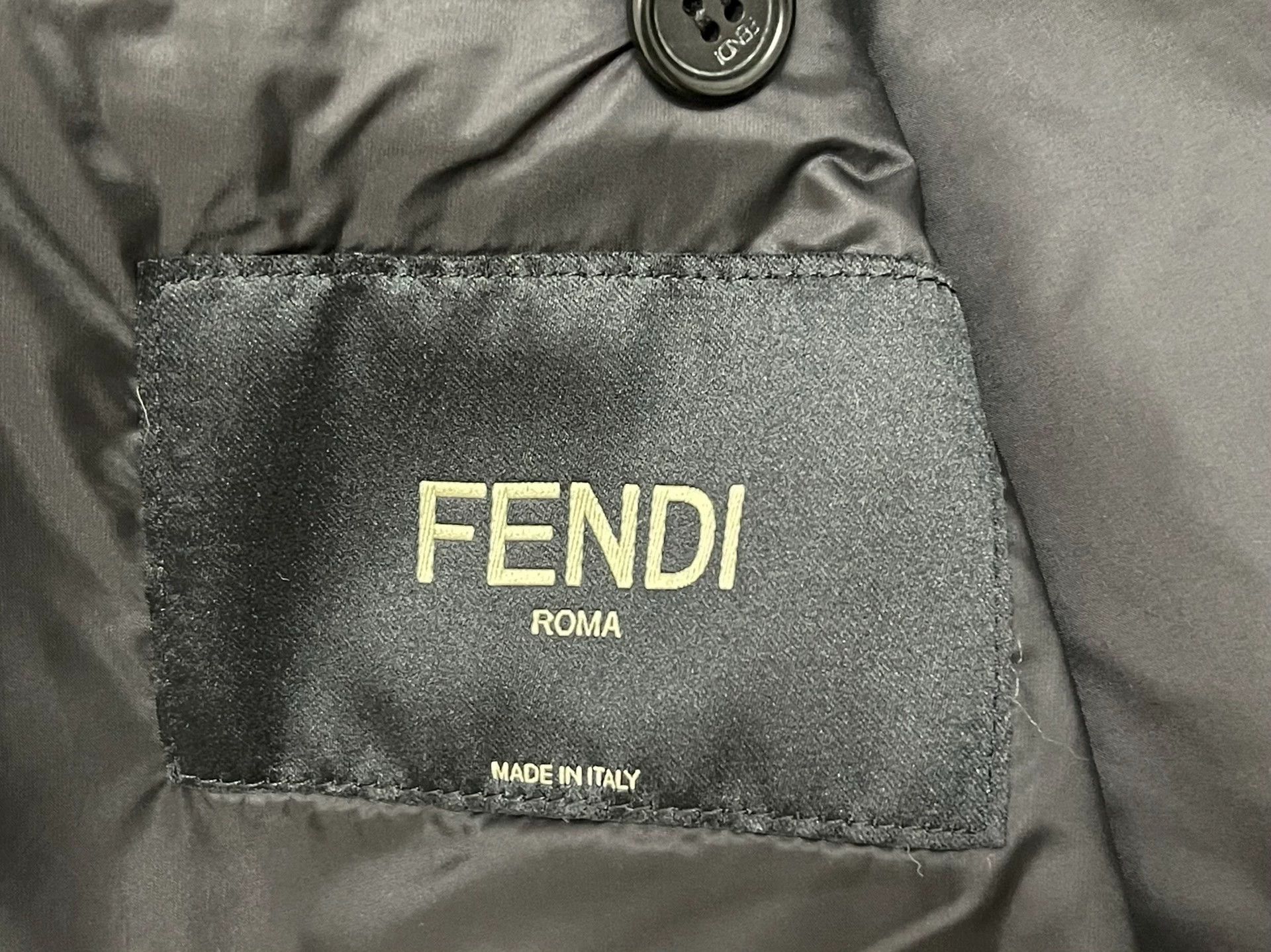 Fendi Fendi Basic Navy Lambskin Jacket Men's 50 Size US M / EU 48-50 / 2 - 5 Thumbnail
