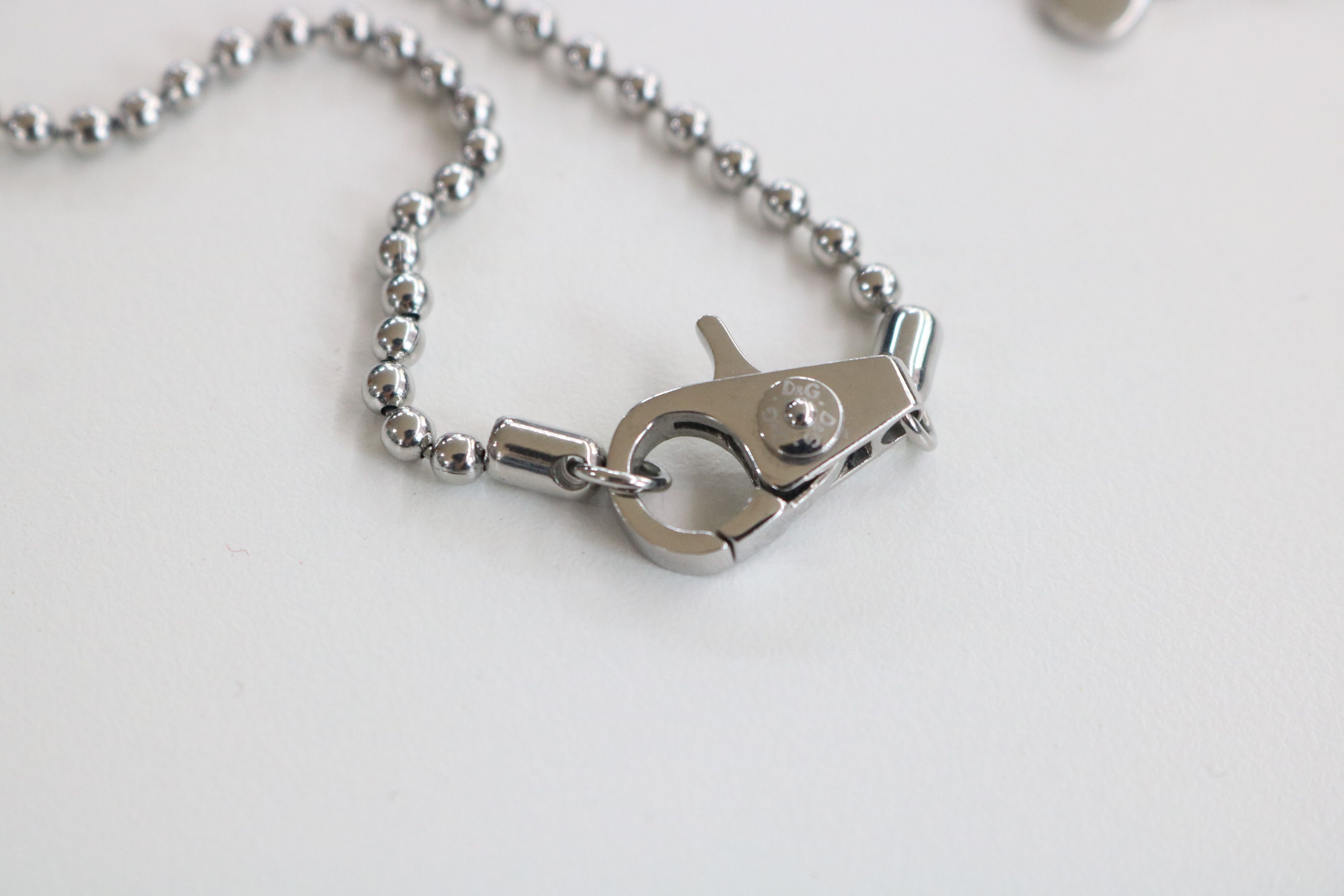 Dolce & Gabbana DOLCE & GABBANA Teddy Bear Silver Necklace Size ONE SIZE - 6 Thumbnail