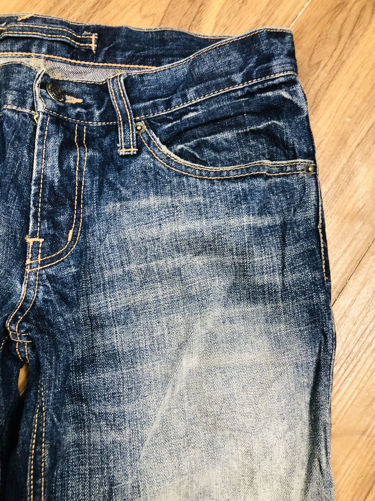 PPFM PPFM Japanese Denim Jeans Distressed Ripped Fade Unik (37) Size US 30 / EU 46 - 8 Thumbnail