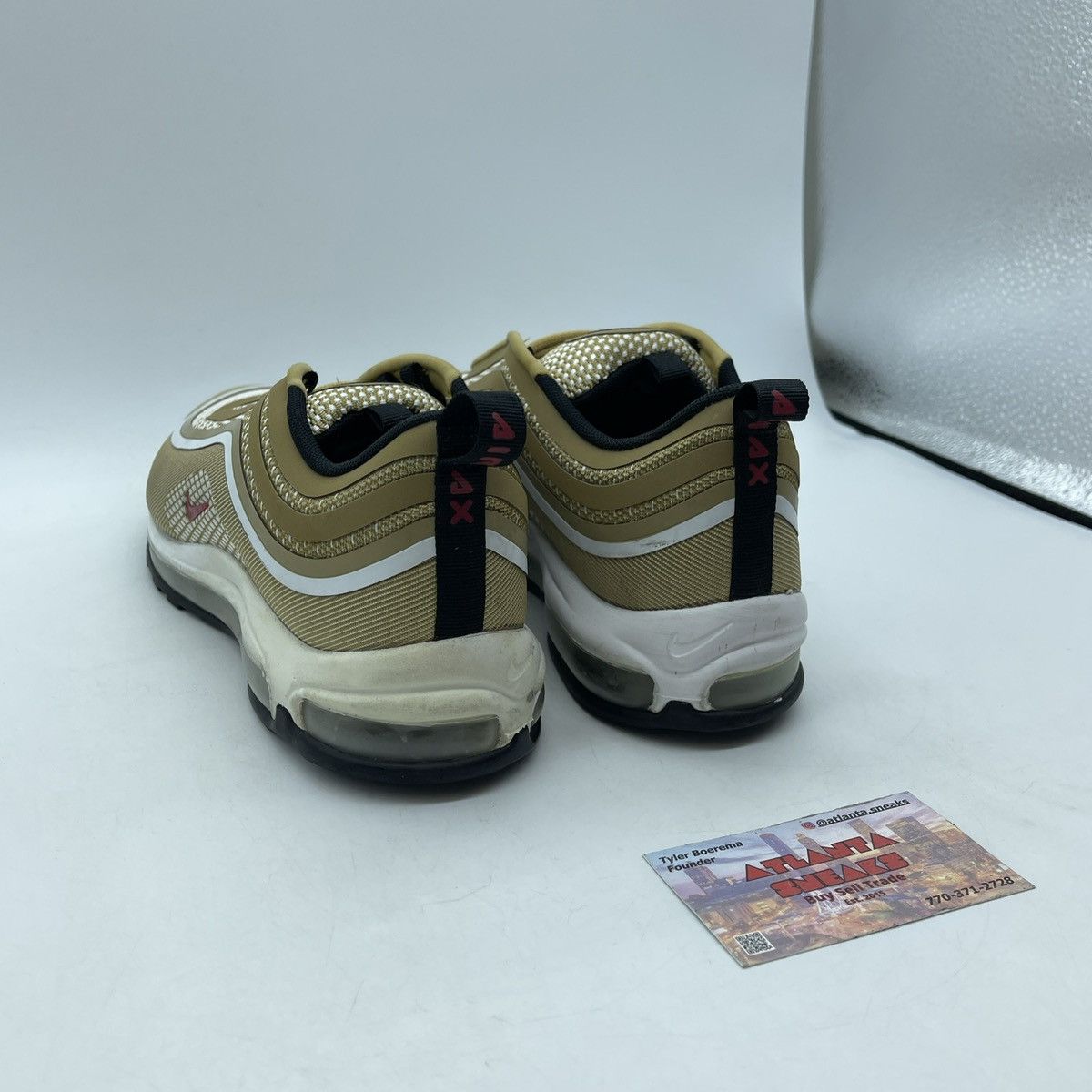 Nike Air max 97 ultra 17 metallic gold Size US 9.5 / EU 42-43 - 4 Thumbnail