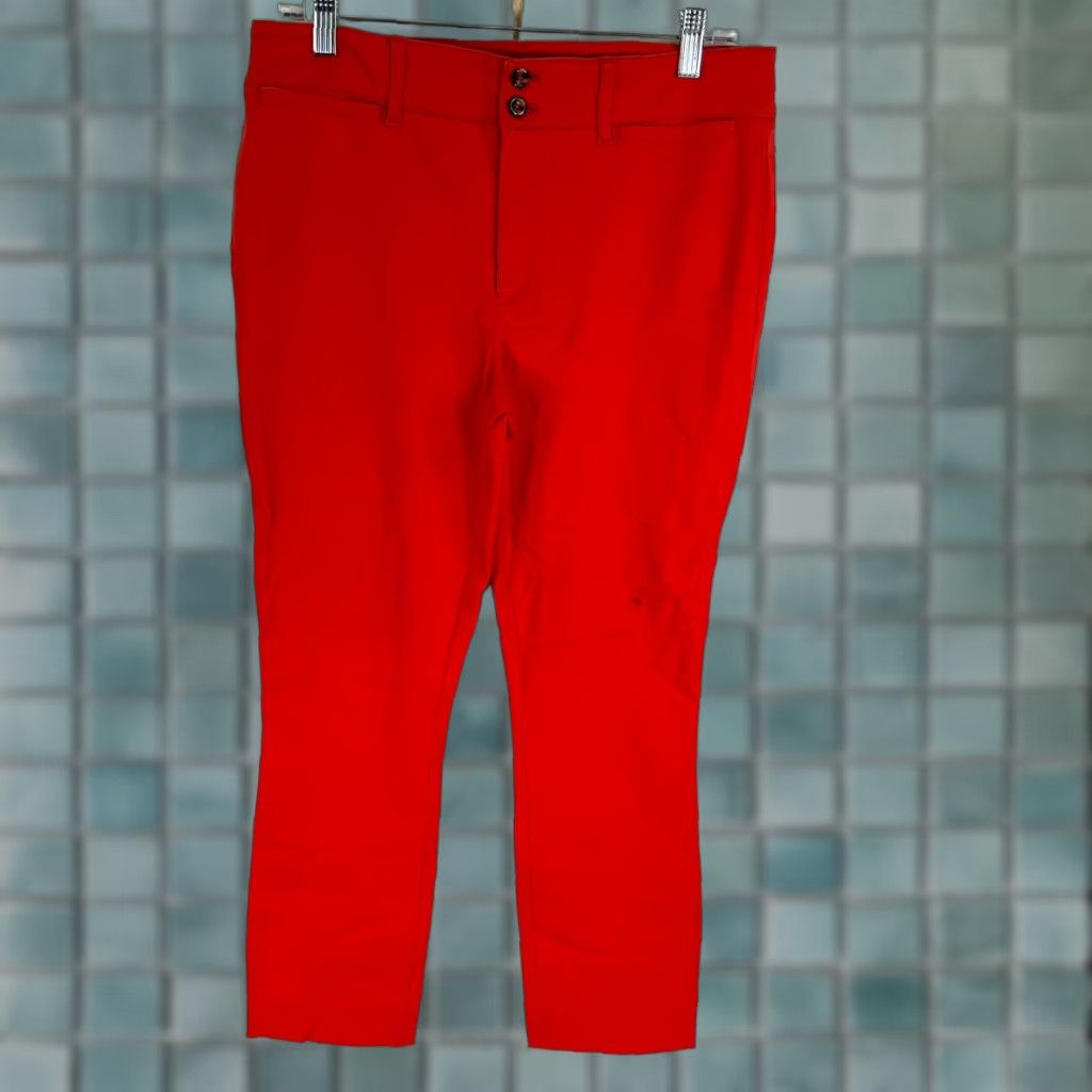 Anthropologie Anthropology Denim Jeans Women's 10 Crop Red 30X26 Size 32" / US 10 / IT 46 - 1 Thumbnail