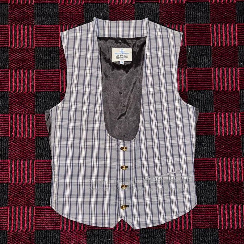 Vivienne Westwood Vivienne Westwood Saturn Buckle Plaid Jacket Vest Size US S / EU 44-46 / 1 - 2 Thumbnail