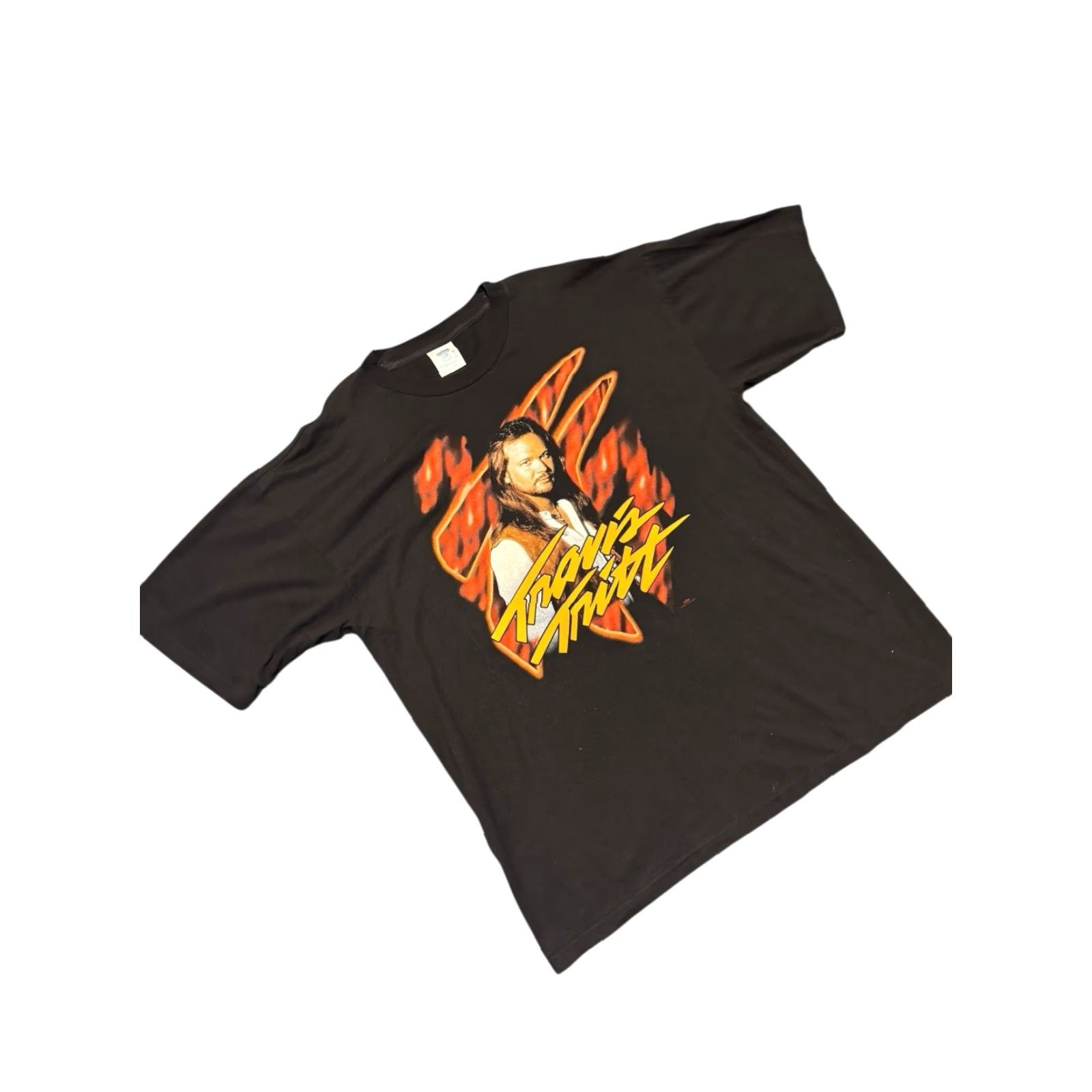 Vintage VINTAGE WinterLand 1996 Travis Tritt Tour Shirt Country Music TShirt XL Tee Short Sleeve Crew Neck Black Cotton Knit Men Factory Size US XL / EU 56 / 4 - 3 Thumbnail