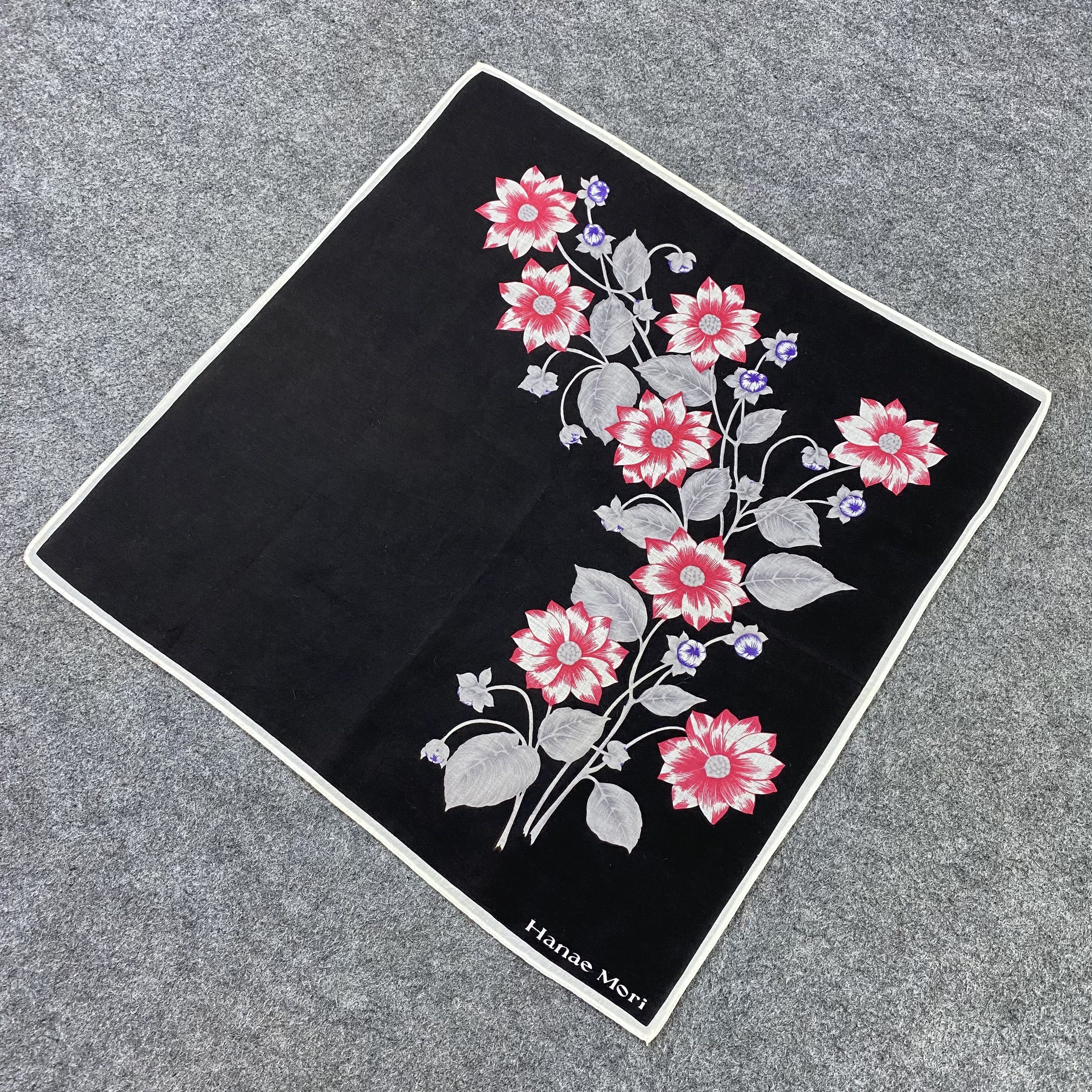 Hanae Mori Hanae Mori Handkerchief Neckerchief Bandana-B1591 Size ONE SIZE - 4 Thumbnail