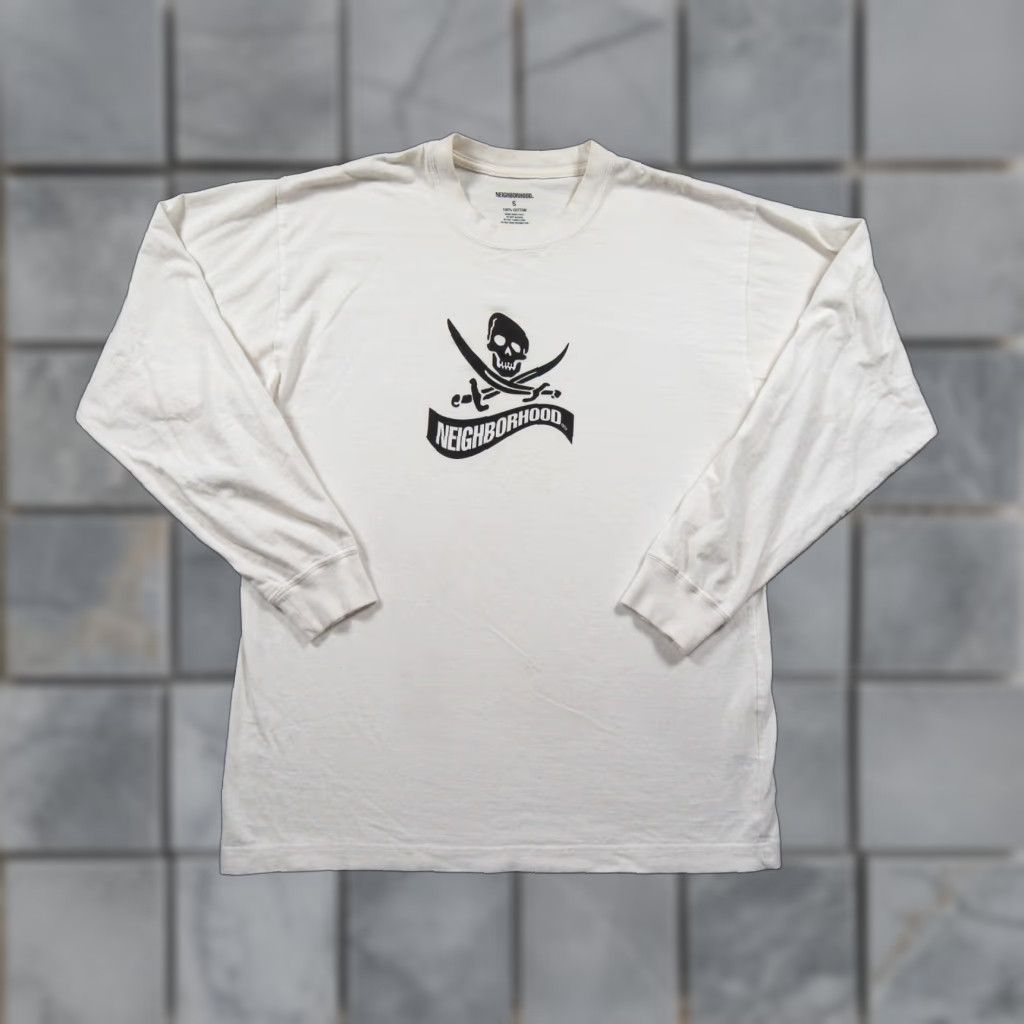 Neighborhood NEIGHBORHOOD Shirt Mens Small White Long Sleeve Skate Streetwear Japan Tokyo Size US S / EU 44-46 / 1 - 1 Thumbnail