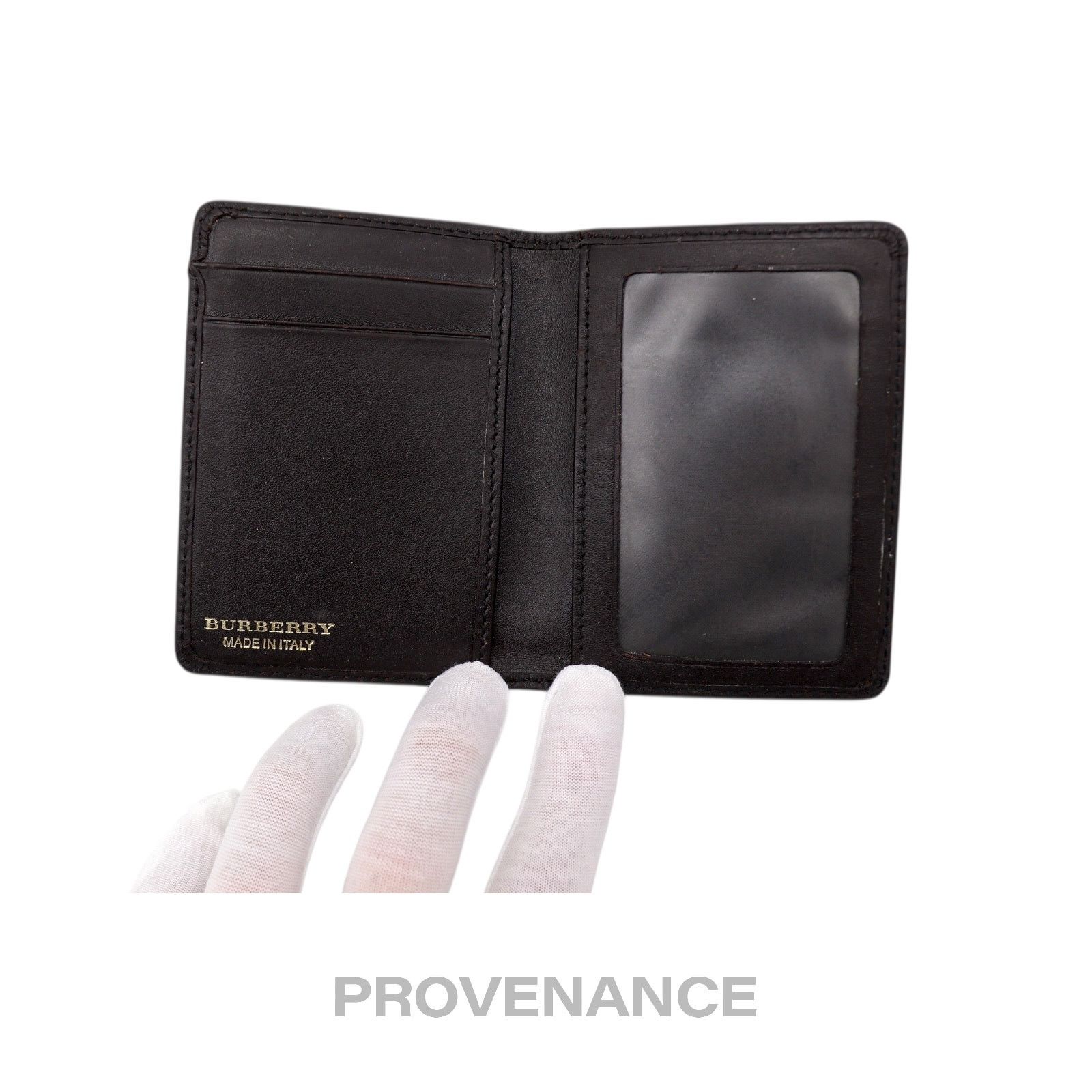 Burberry 🔴 Burberry Pocket Organizer Wallet - Haymarket Check Black Size ONE SIZE - 5 Thumbnail