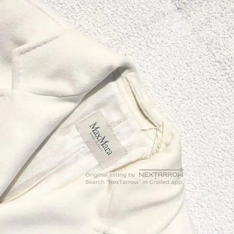 Max Mara MaxMara Cream Wool Women's Coat . Size XXS / US 00 / IT 34 - 3 Thumbnail