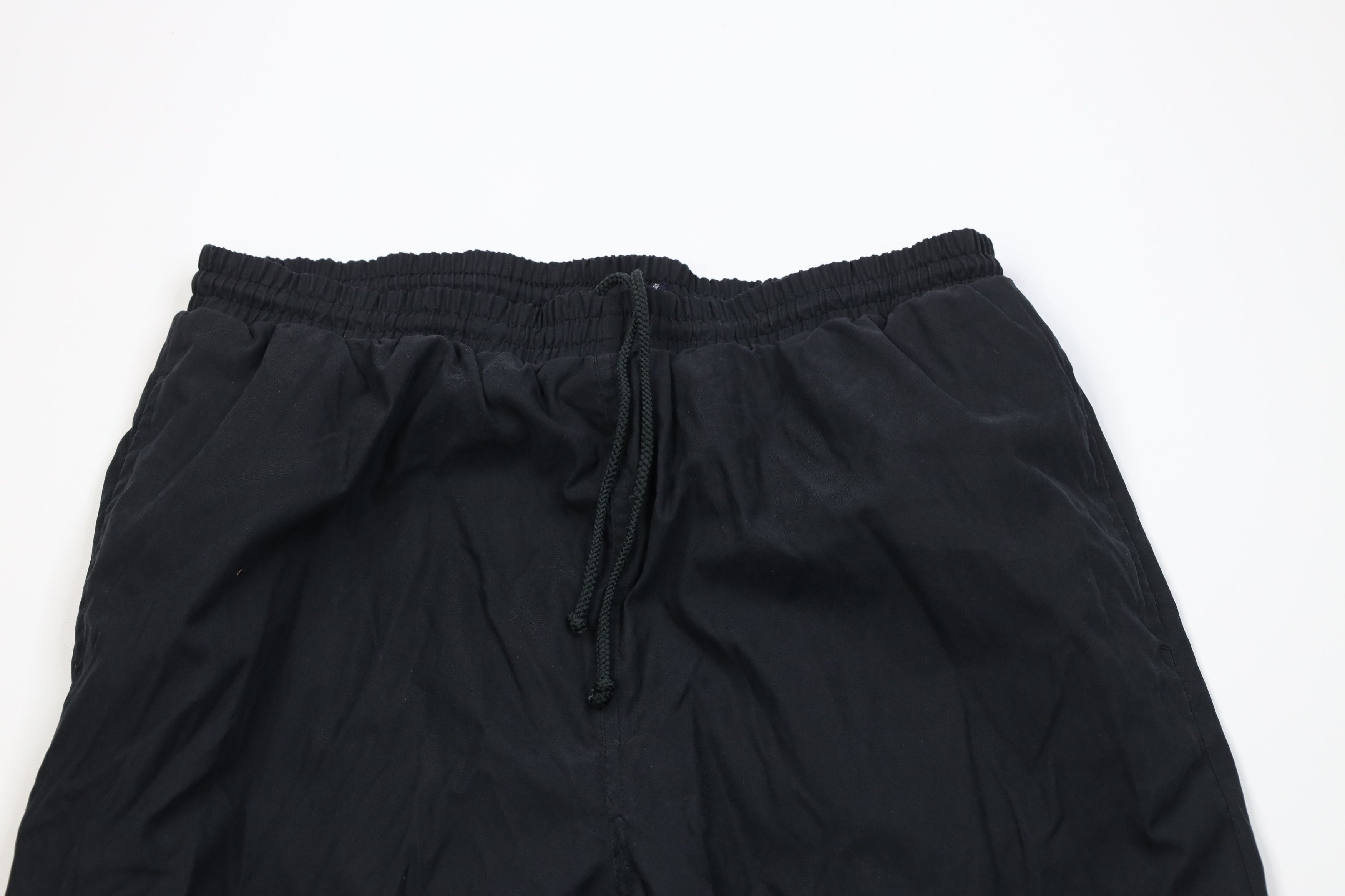 Vintage Vintage 90s Streetwear Lined Microfiber Joggers Pants Black Size US 34 / EU 50 - 2 Thumbnail