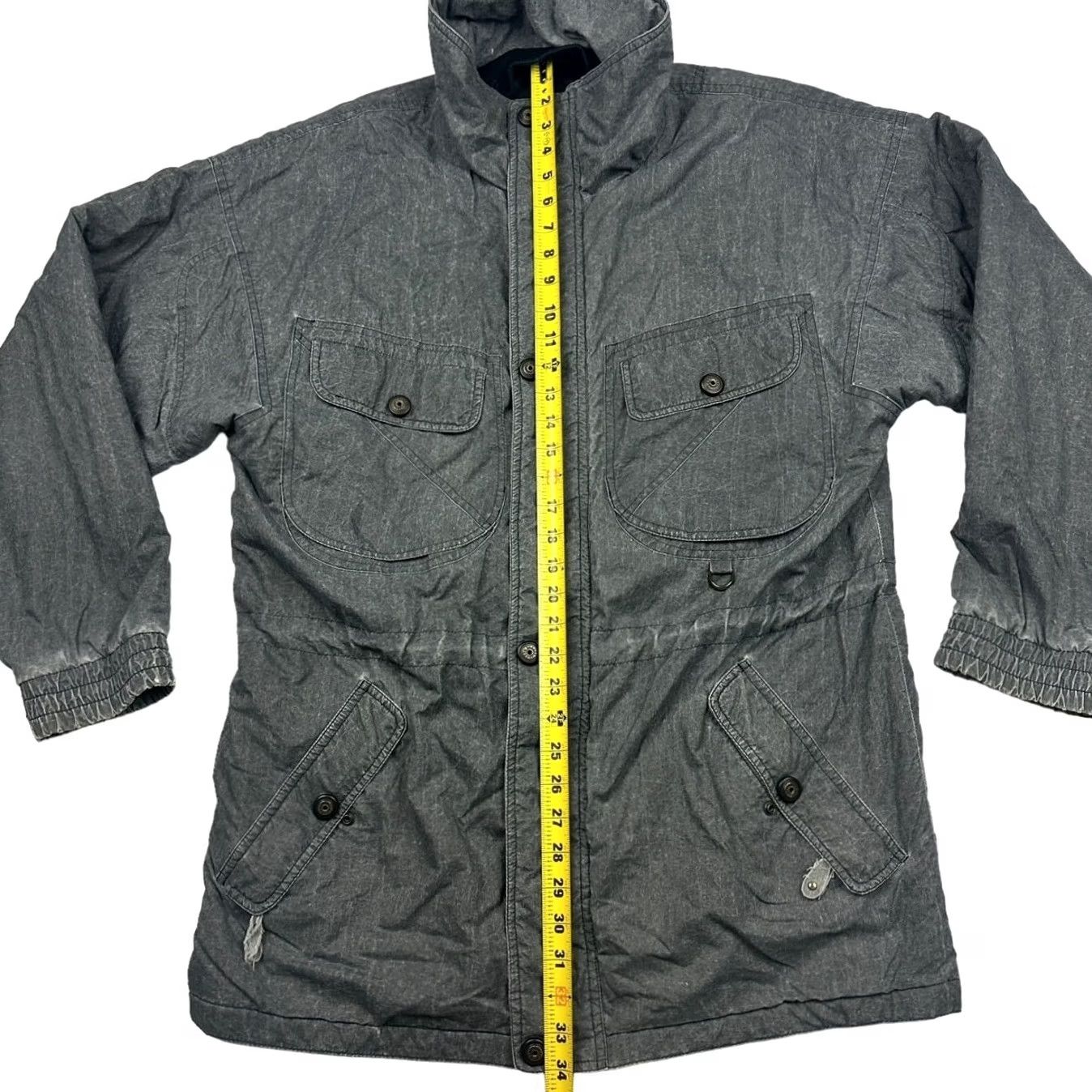 Helly Hansen VINTAGE Helly Hansen Jacket Parka Men Gray Medium Full Zip Snap Nylon Insulated Regular Size US M / EU 48-50 / 2 - 6 Thumbnail