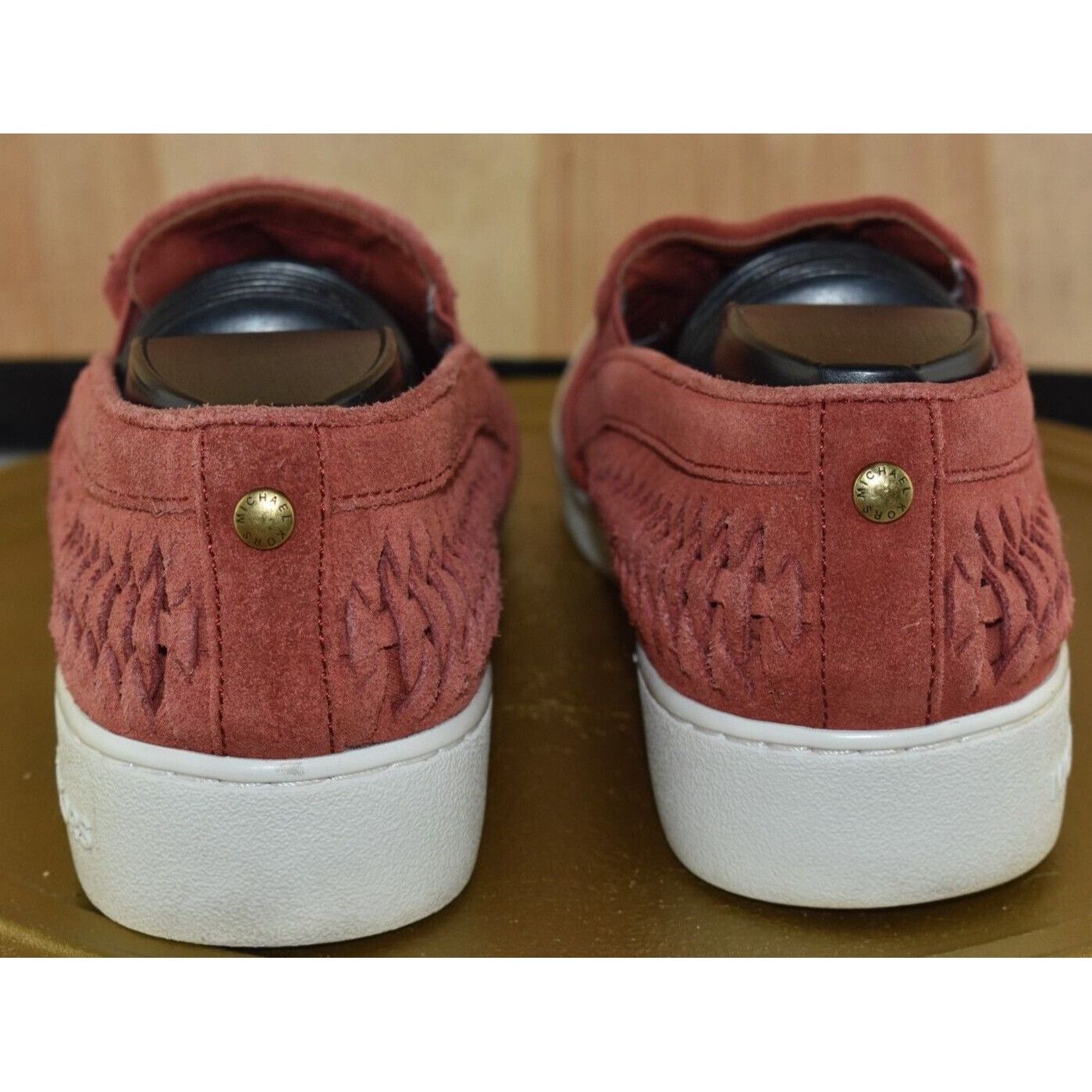 Michael Kors Michael Kors Womens Stevie Suede Red Slip On Boat Shoes Size Size US 8.5 / IT 38.5 - 6 Thumbnail