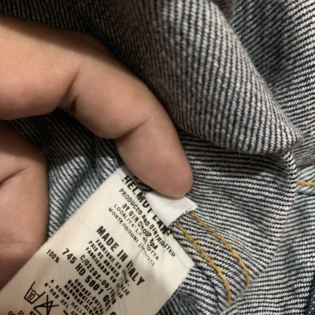 Helmut Lang 2000s Helmut Lang Denim Jacket Indigo Blue Size XS / US 0-2 / IT 36-38 - 11 Thumbnail