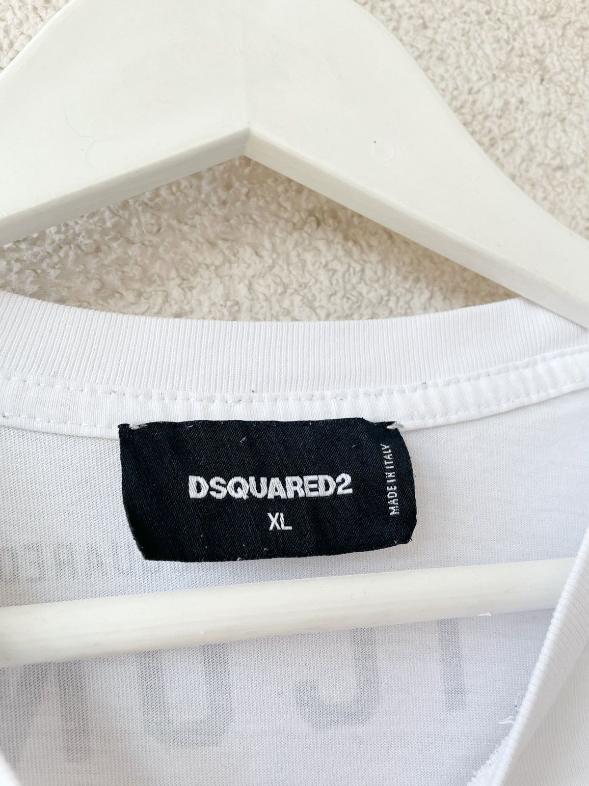 Dsquared2 Dsquared2 Dog ICON Big Logo White Men T-Shirt Size L-XL Size US L / EU 52-54 / 3 - 7 Thumbnail
