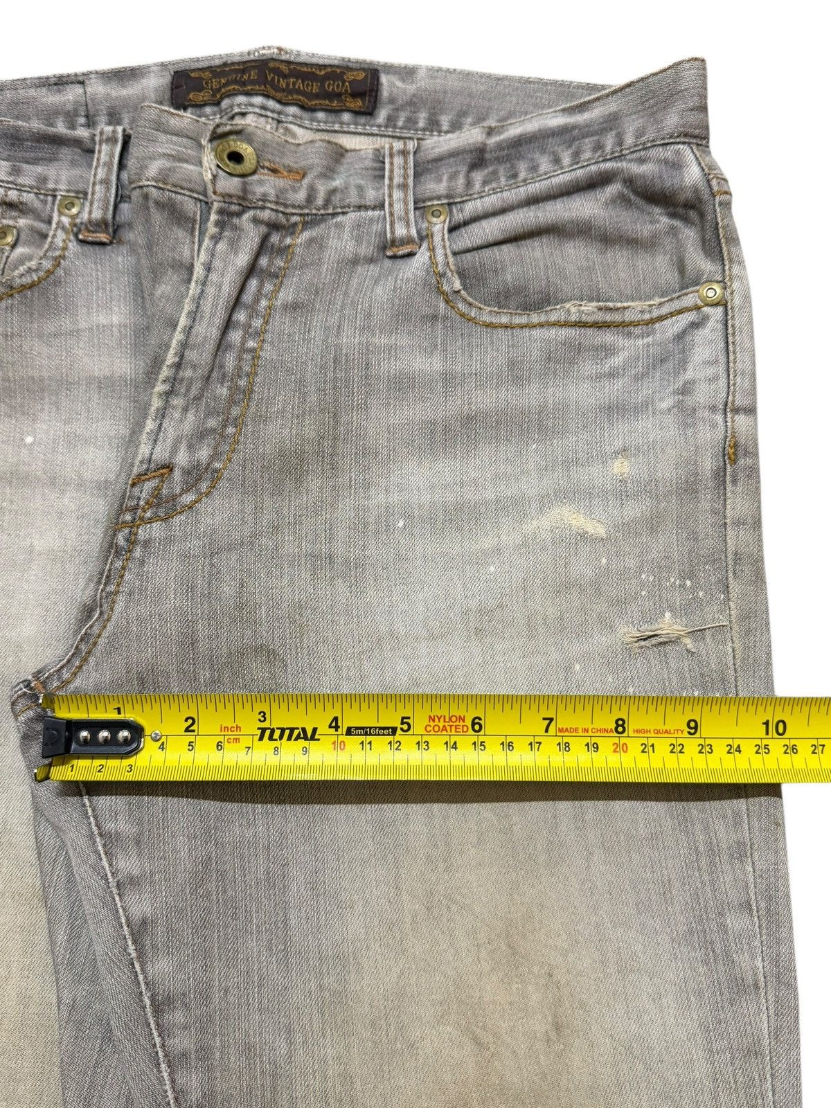 GOA Vintage GOA Mud Wash Faded Style Distressed Style Jeans Size US 30 / EU 46 - 16 Thumbnail
