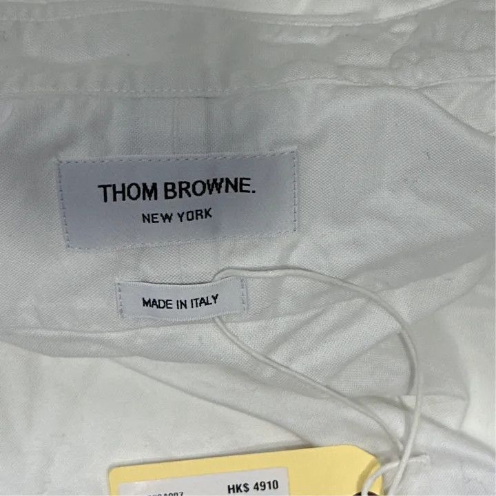 Thom Browne Thom Browne White Striped Button-Up Shirt -2507 Size US S / EU 44-46 / 1 - 2 Thumbnail