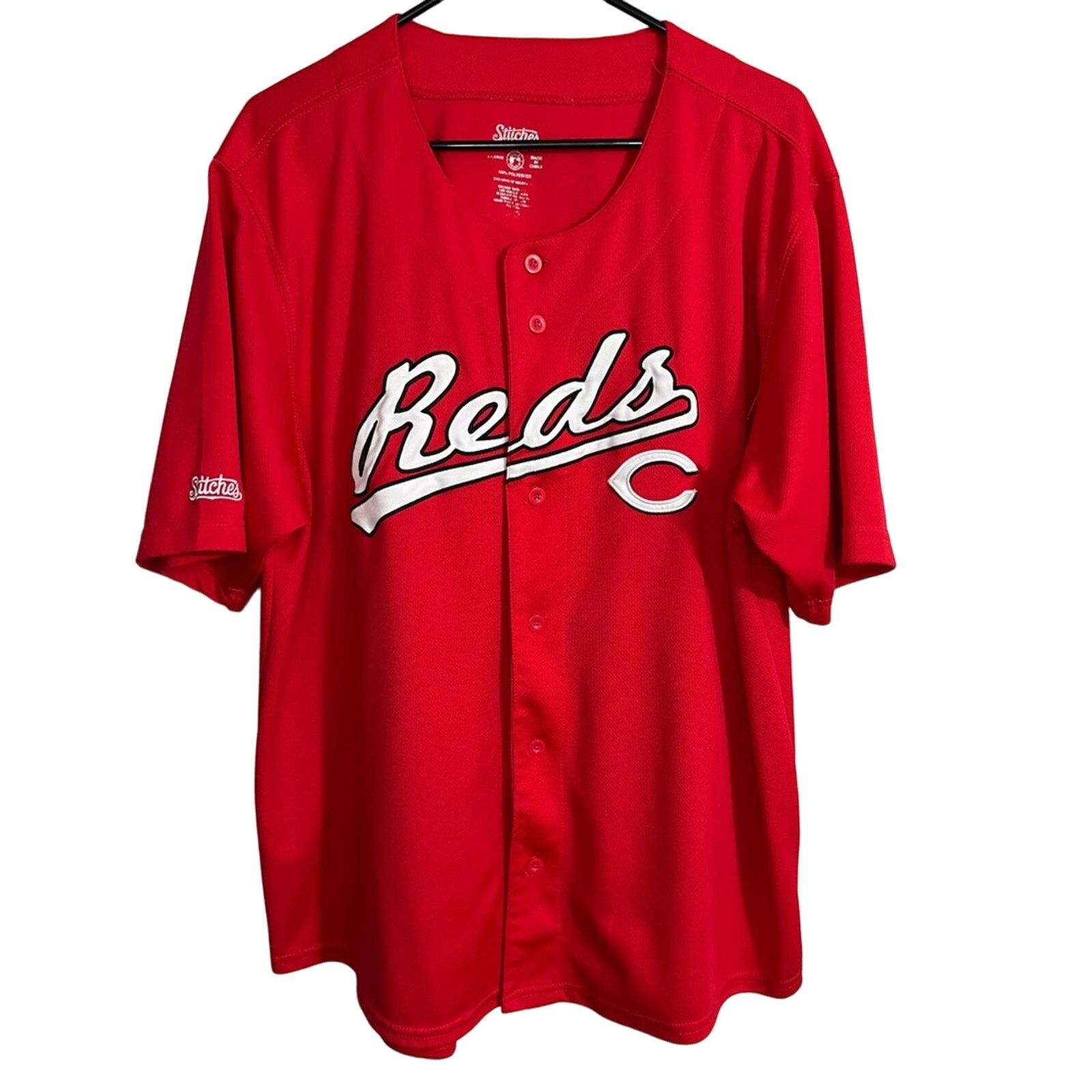 Stitch's Jeans Cincinnati Reds Baseball Jersey Men’s XL Sewn Stitches CLEAN Size US XL / EU 56 / 4 - 1 Thumbnail