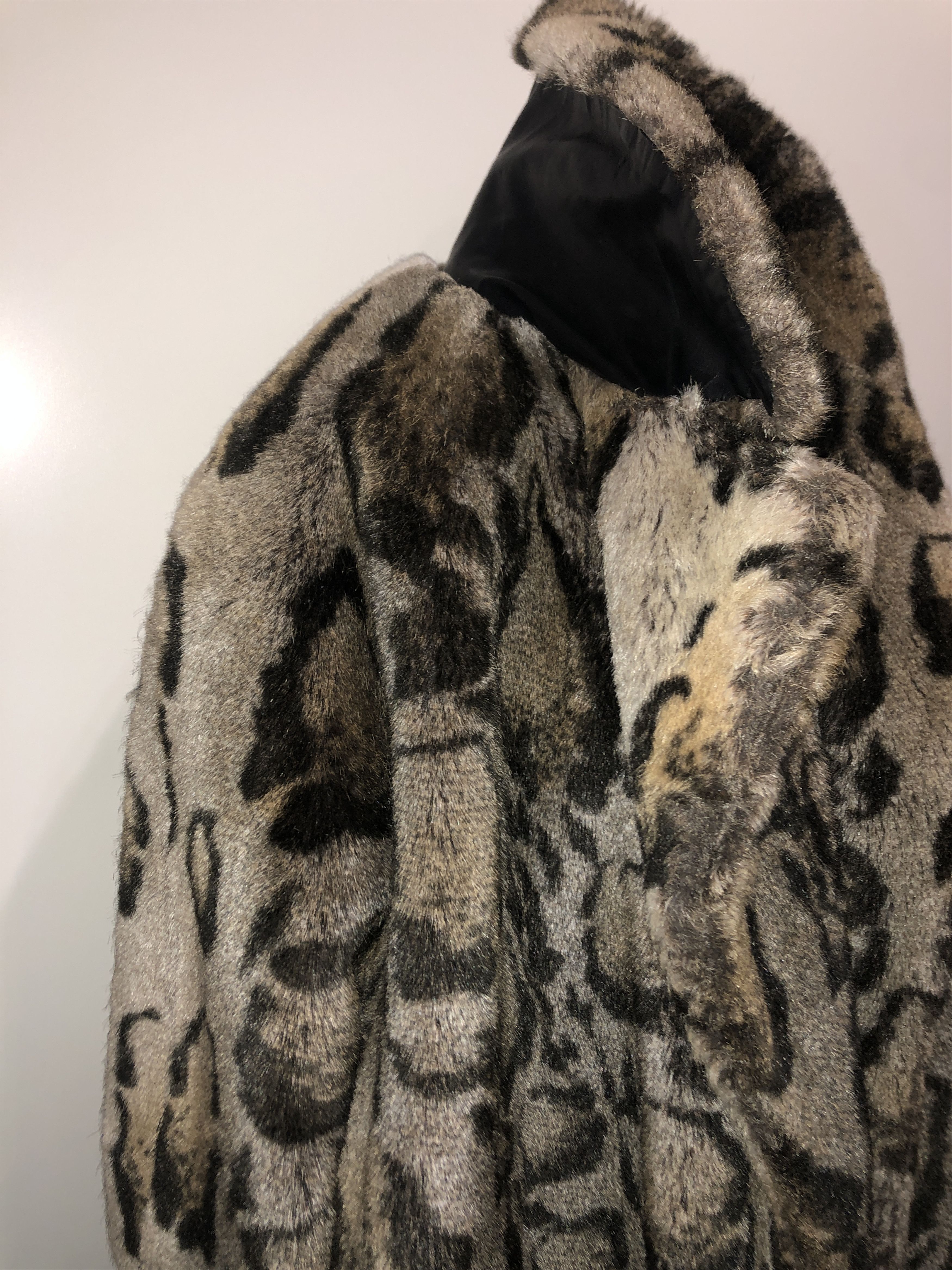 Calugi e Gianelli Animalier Wide Fake Fur Coat Size L / US 10 / IT 46 - 8 Thumbnail