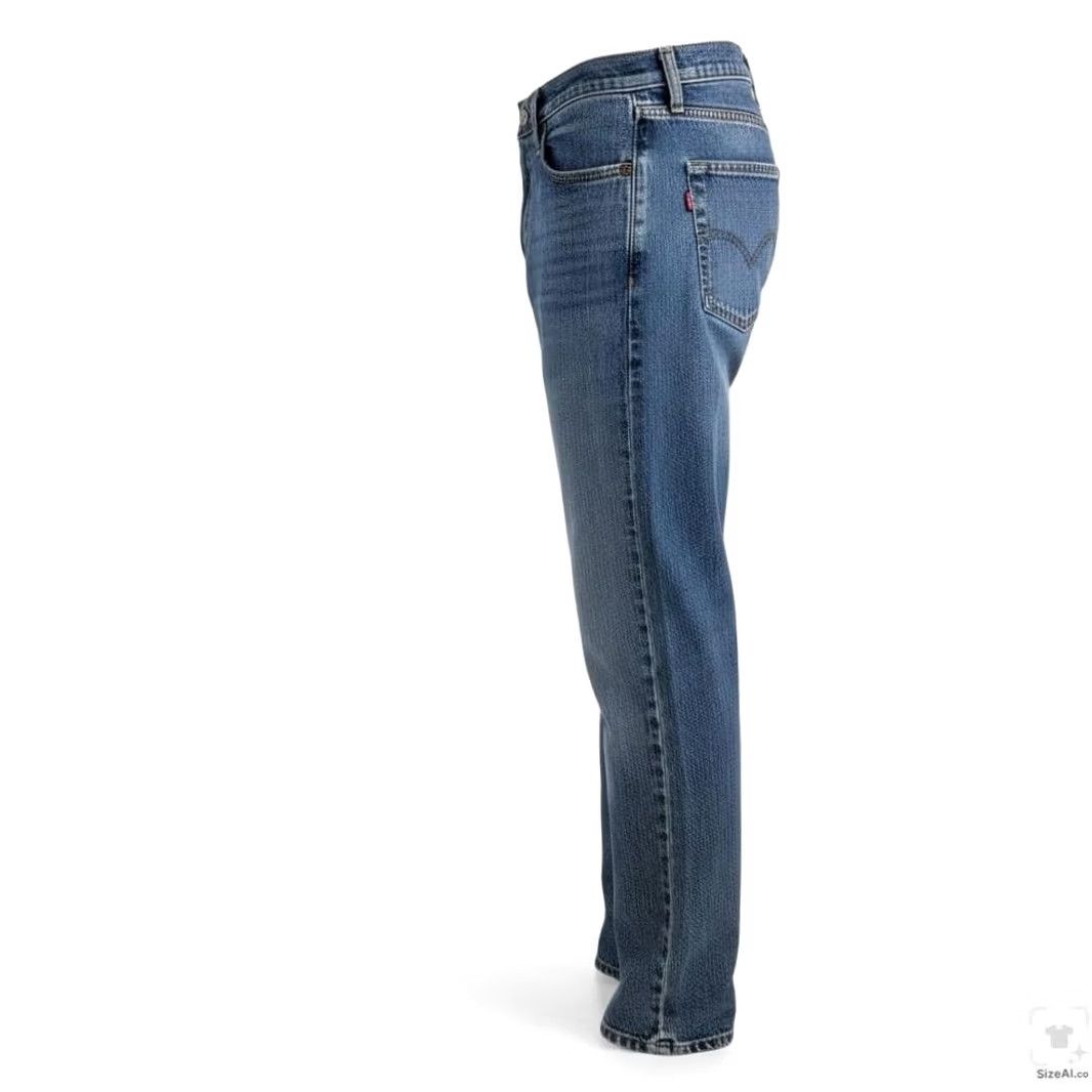 Levi's Levi's 505 Jeans Mens 30x30 Blue Medium Wash Straight Denim Zip Fly Regular Fit Size US 30 / EU 46 - 3 Thumbnail