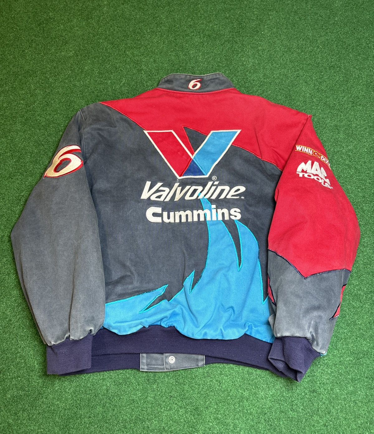 Jeff Hamilton × Vintage Vtg 90s Mark Martin Jeff Hamilton Valvoline Nascar Jacket Size US XL / EU 56 / 4 - 4 Thumbnail