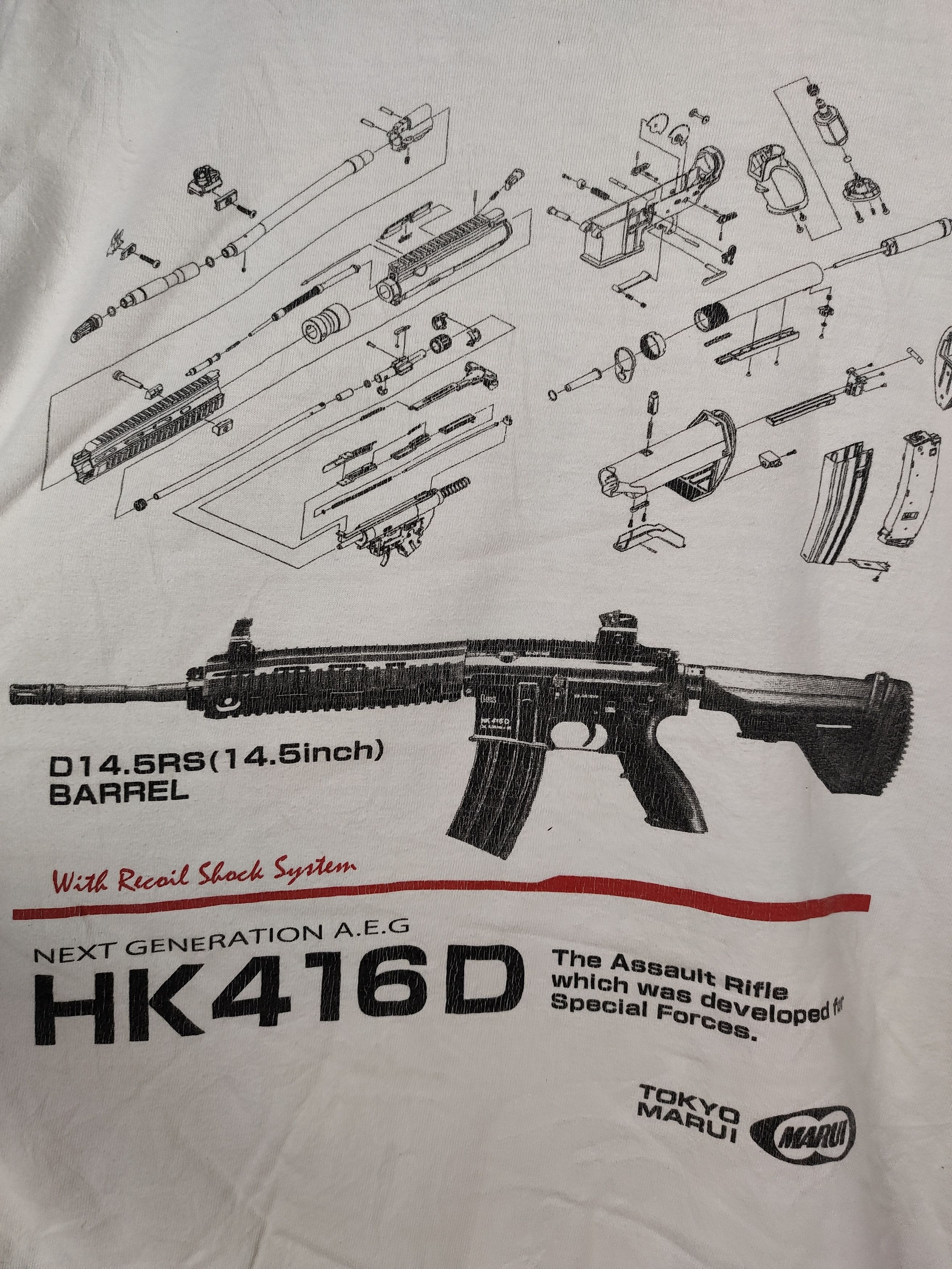 Japanese Brand HK416D gun Anatomi Shirt Size US M / EU 48-50 / 2 - 3 Thumbnail
