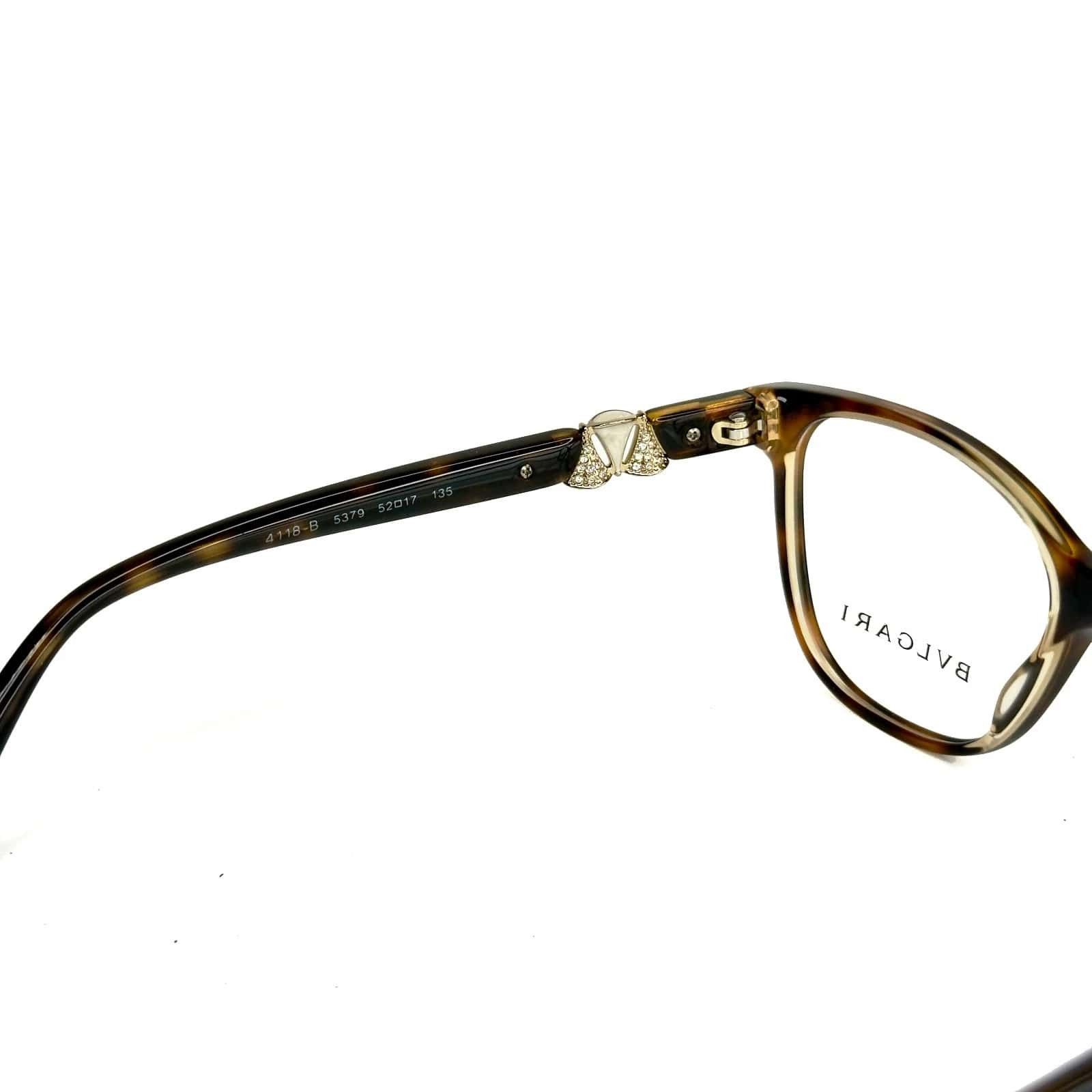 Bvlgari BVLGARI BV4118B Diva 4118 Havana Luxury Eyeglasses Frame Size ONE SIZE - 2 Thumbnail