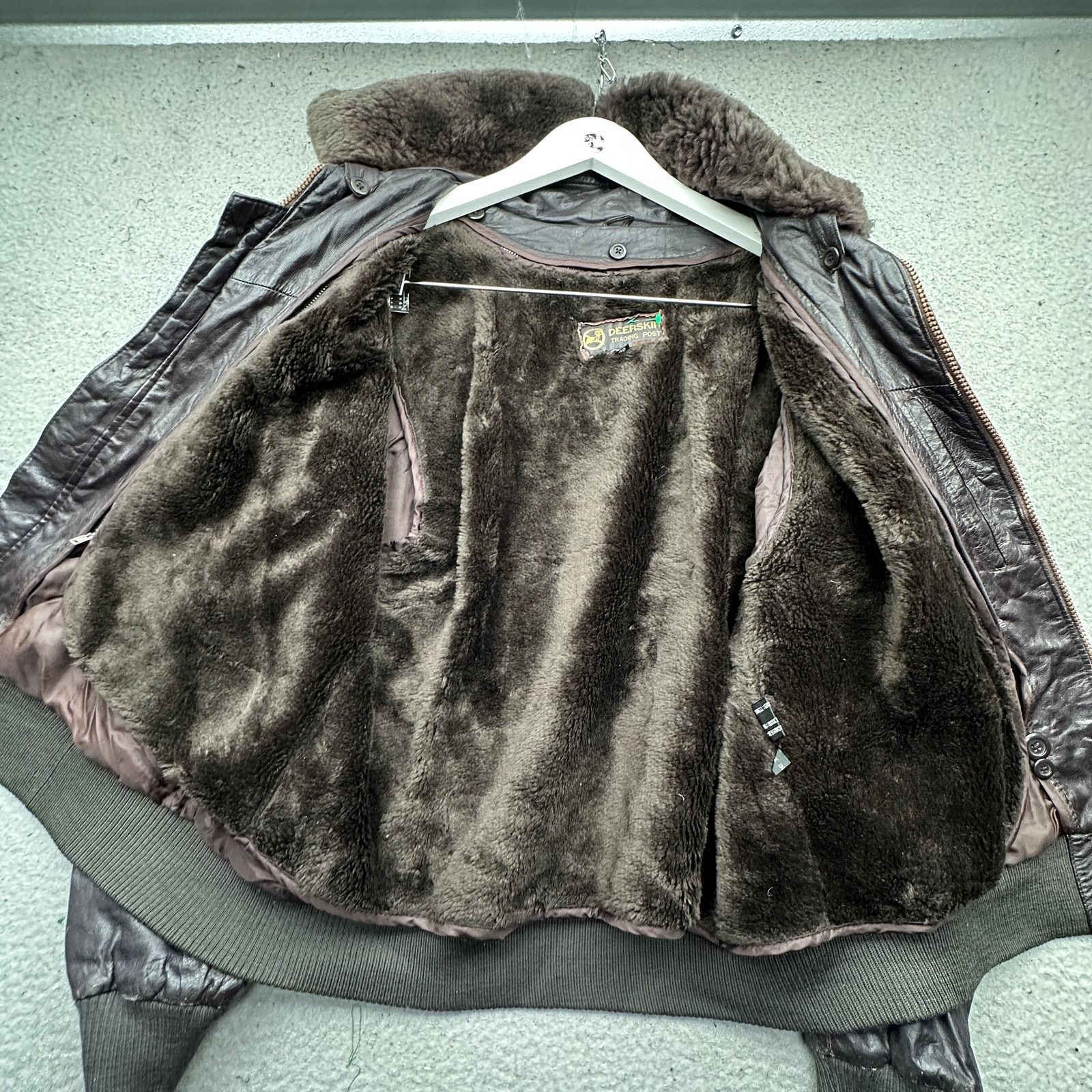 Other Vintage Deerskin Trading Post Bomber Leather Jacket Medium Size US M / EU 48-50 / 2 - 13 Thumbnail