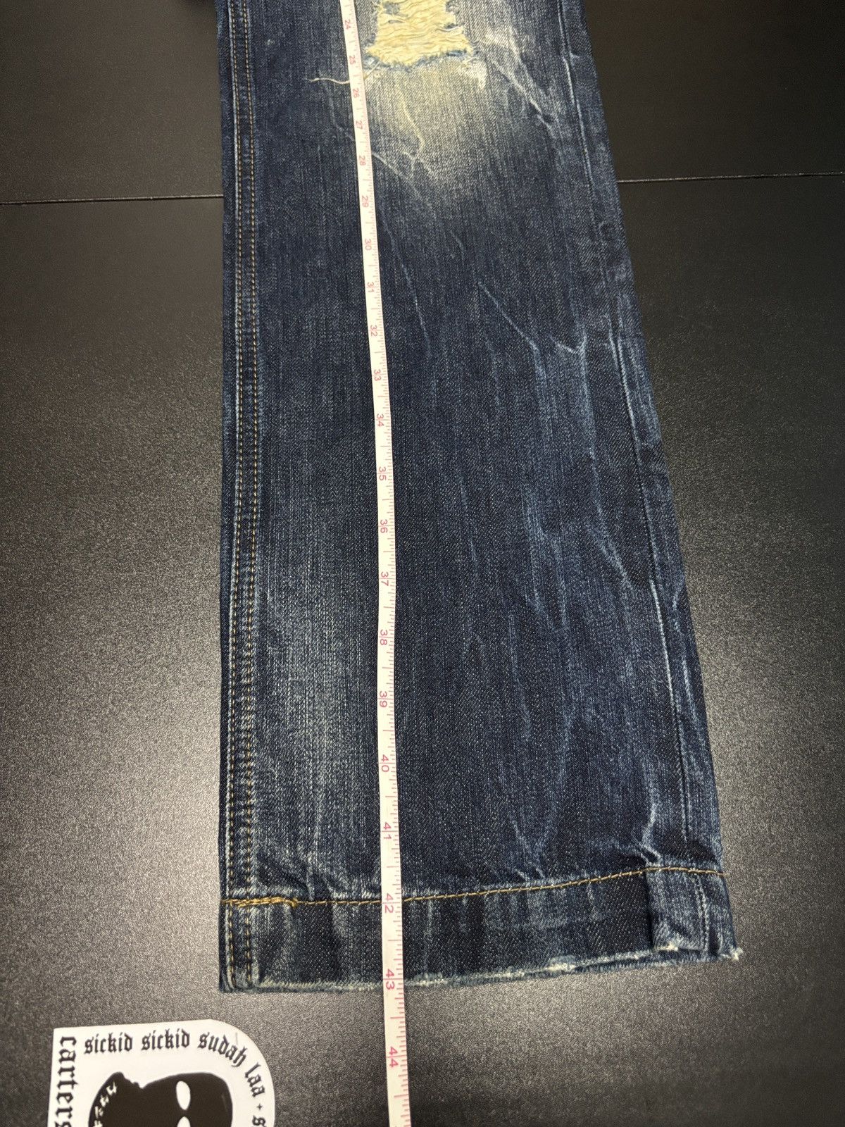 Dolce & Gabbana New🔥 Dolce & Gabbana Distressed Straight Denim Size US 30 / EU 46 - 14 Thumbnail