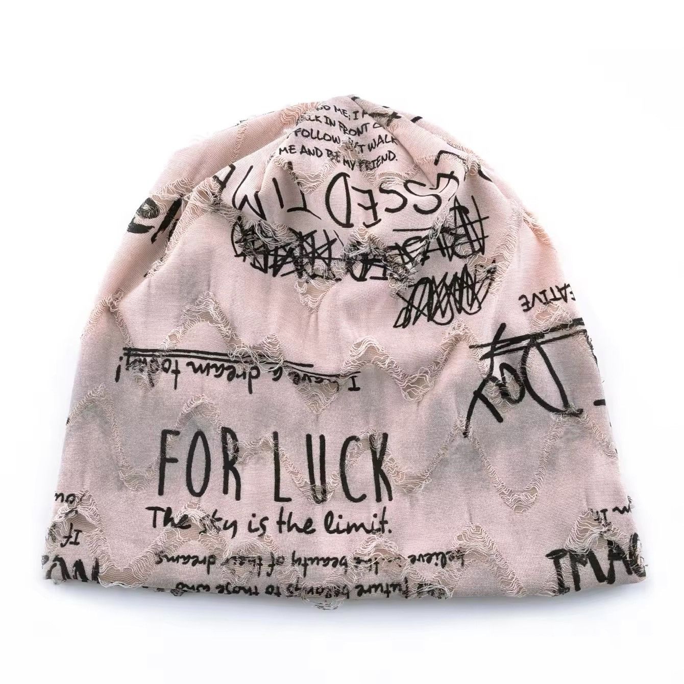 Other Letter Printing Graphic Breathable Thin Beanies Size ONE SIZE - 2 Thumbnail