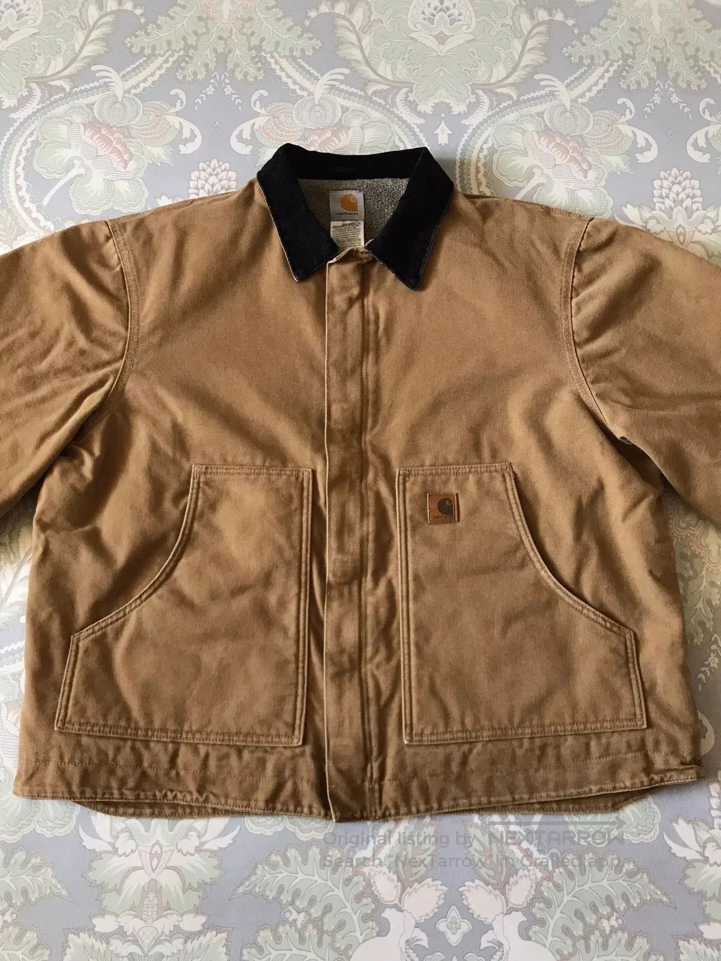 Carhartt Carhartt J164 Washed Canvas Work Jacket. Size US XL / EU 56 / 4 - 4 Thumbnail
