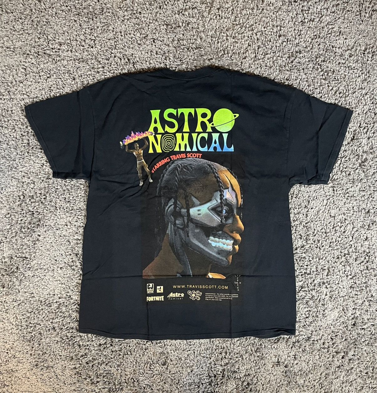 Travis Scott x Fortnite Sicko Event Astronomical Tee Black