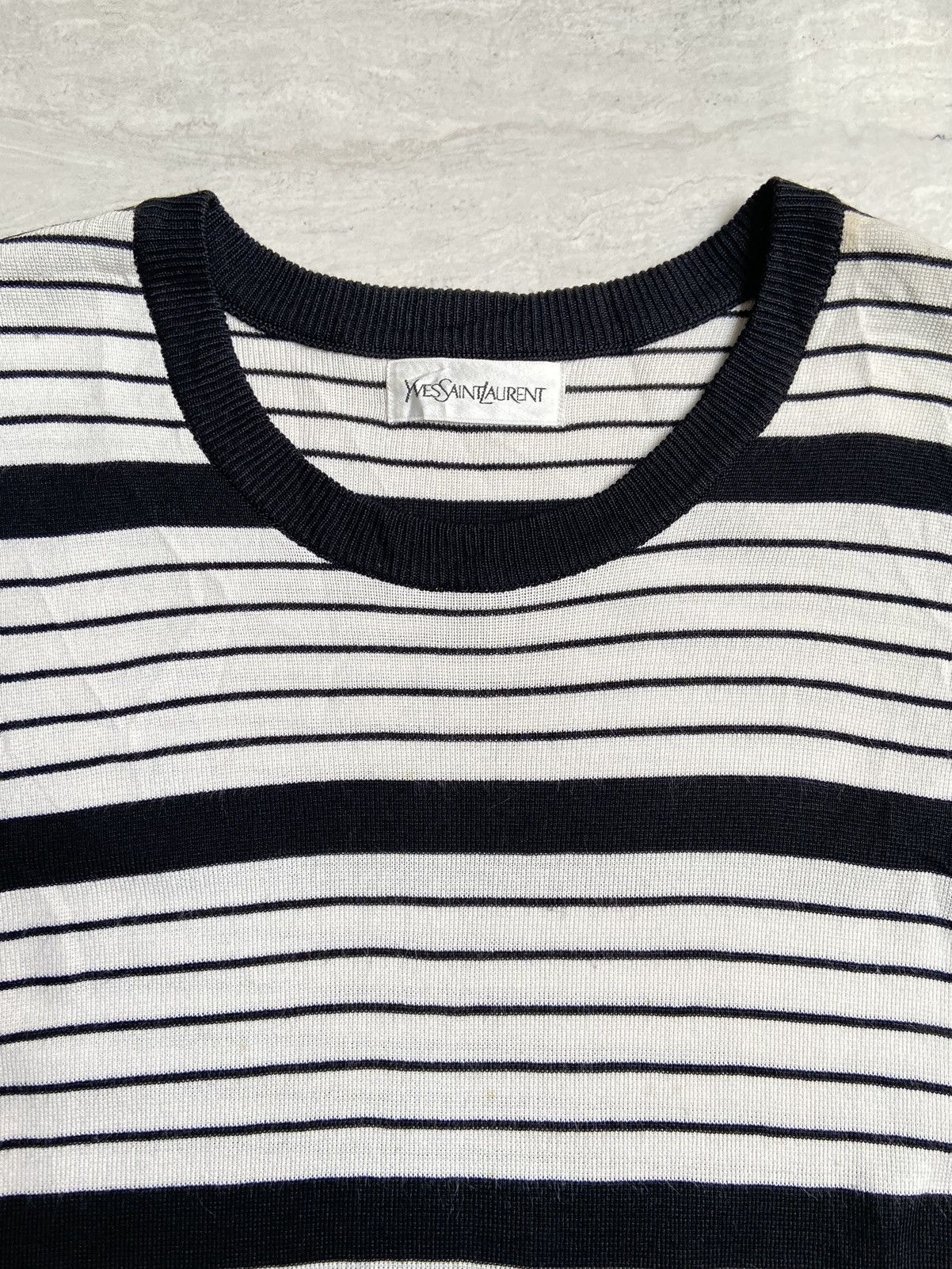 Yves Saint Laurent Yves Saint Laurent Striped Midi Dress Size XXS / US 00 / IT 34 - 5 Thumbnail