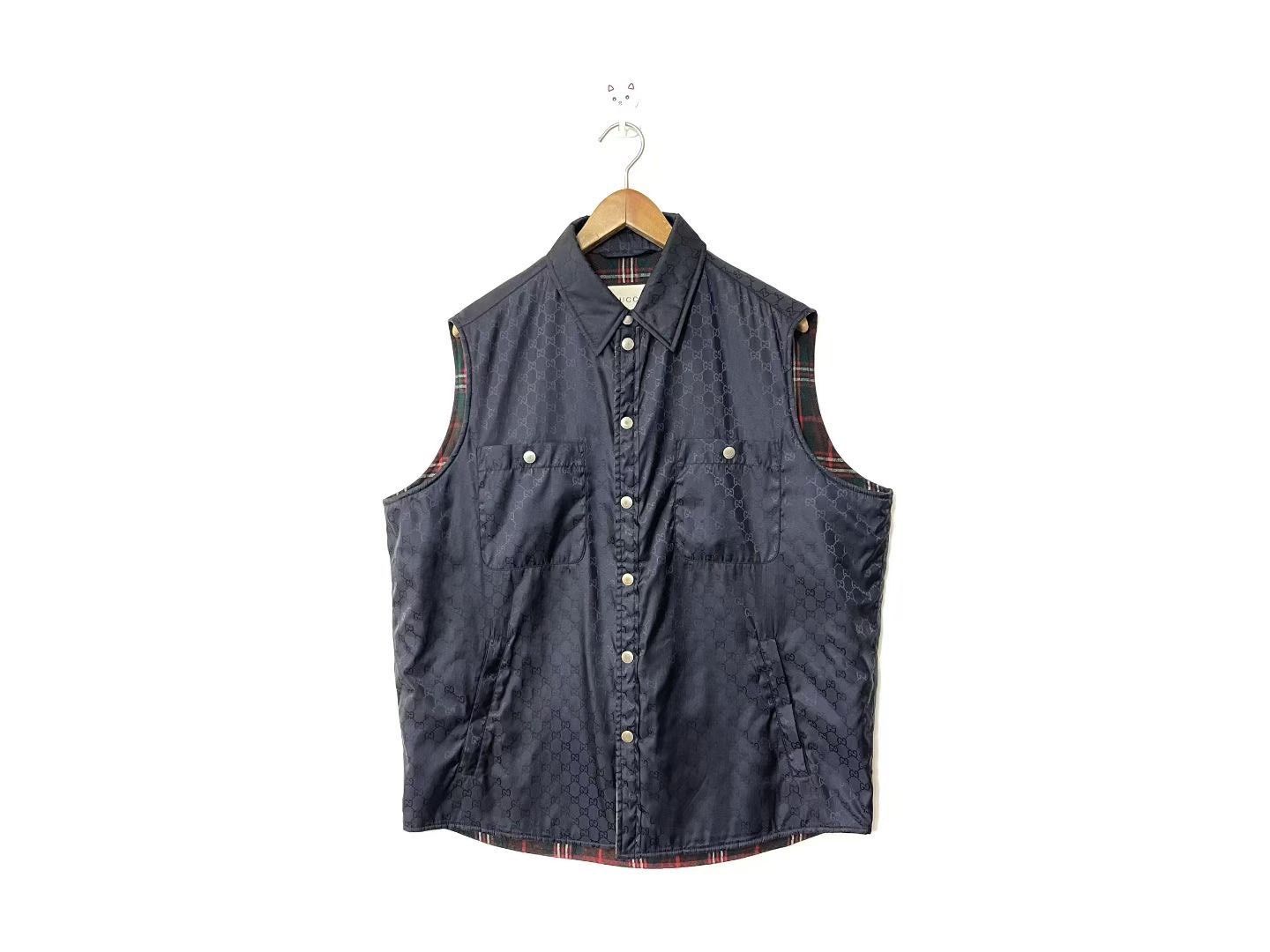 Gucci Gucci Double G All-over Print Quilted Vest Size US S / EU 44-46 / 1 - 1 Thumbnail