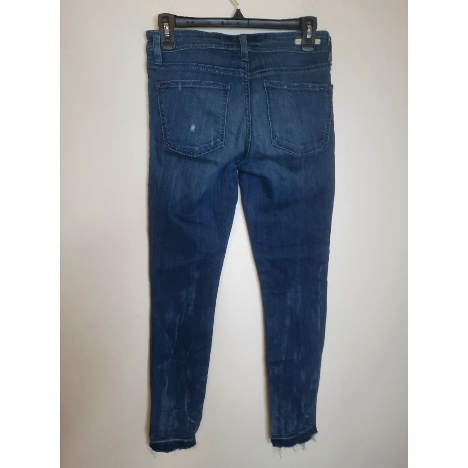 Anthropologie VINTAGE Anthropologie Pilcro and the Letterpress Skinny Distressed Blue Jeans 27 Women Jeans 27 Blue Skinny Distressed Pilcro Model 90s? Size 27" / US 4 / IT 40 - 4 Thumbnail