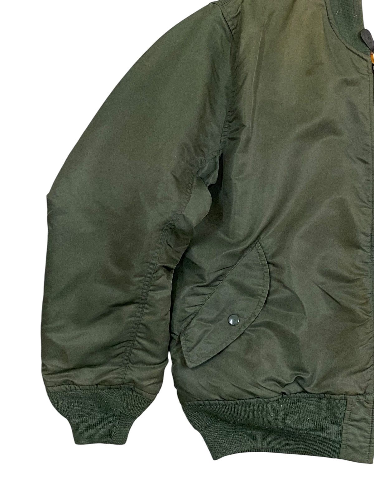 Vintage Vintage Military Style MA-1 Bomber Jacket – Olive Green Size US L / EU 52-54 / 3 - 5 Thumbnail