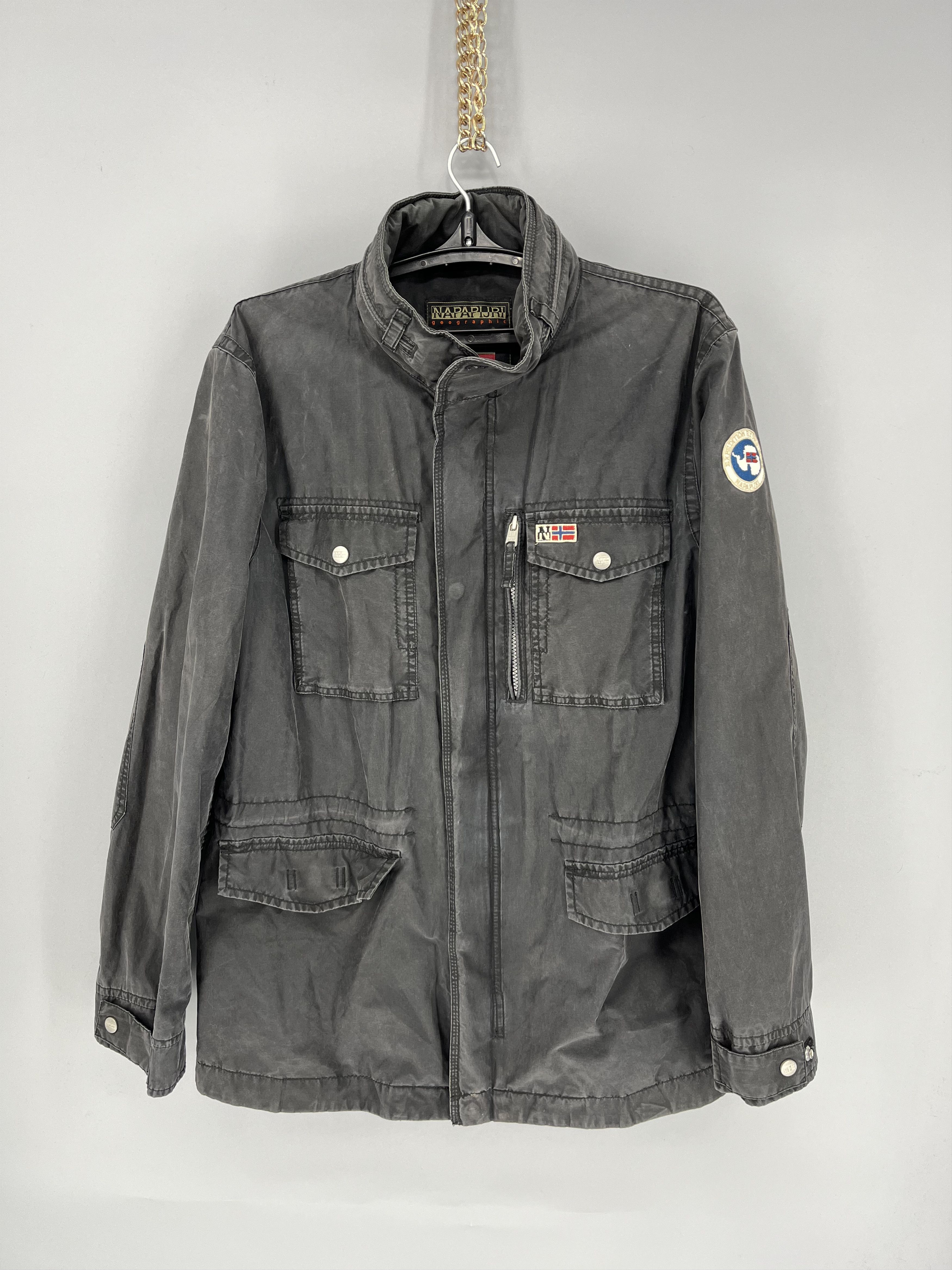 Other Napapijri Cargo Utility Multipockets Field Military Jacket Size US XL / EU 56 / 4 - 1 Thumbnail