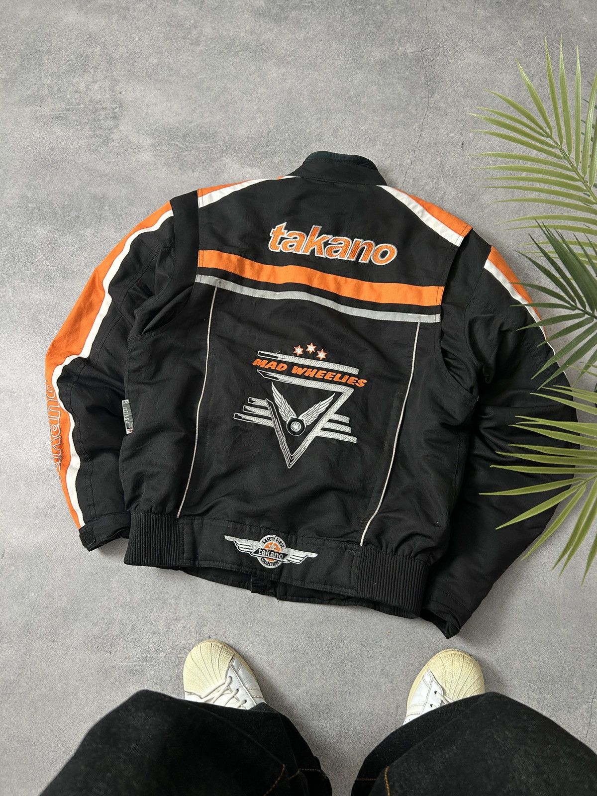 Japanese Brand Vintage Takano Racing big logo bomber jacket mens Size US M / EU 48-50 / 2 - 2 Thumbnail