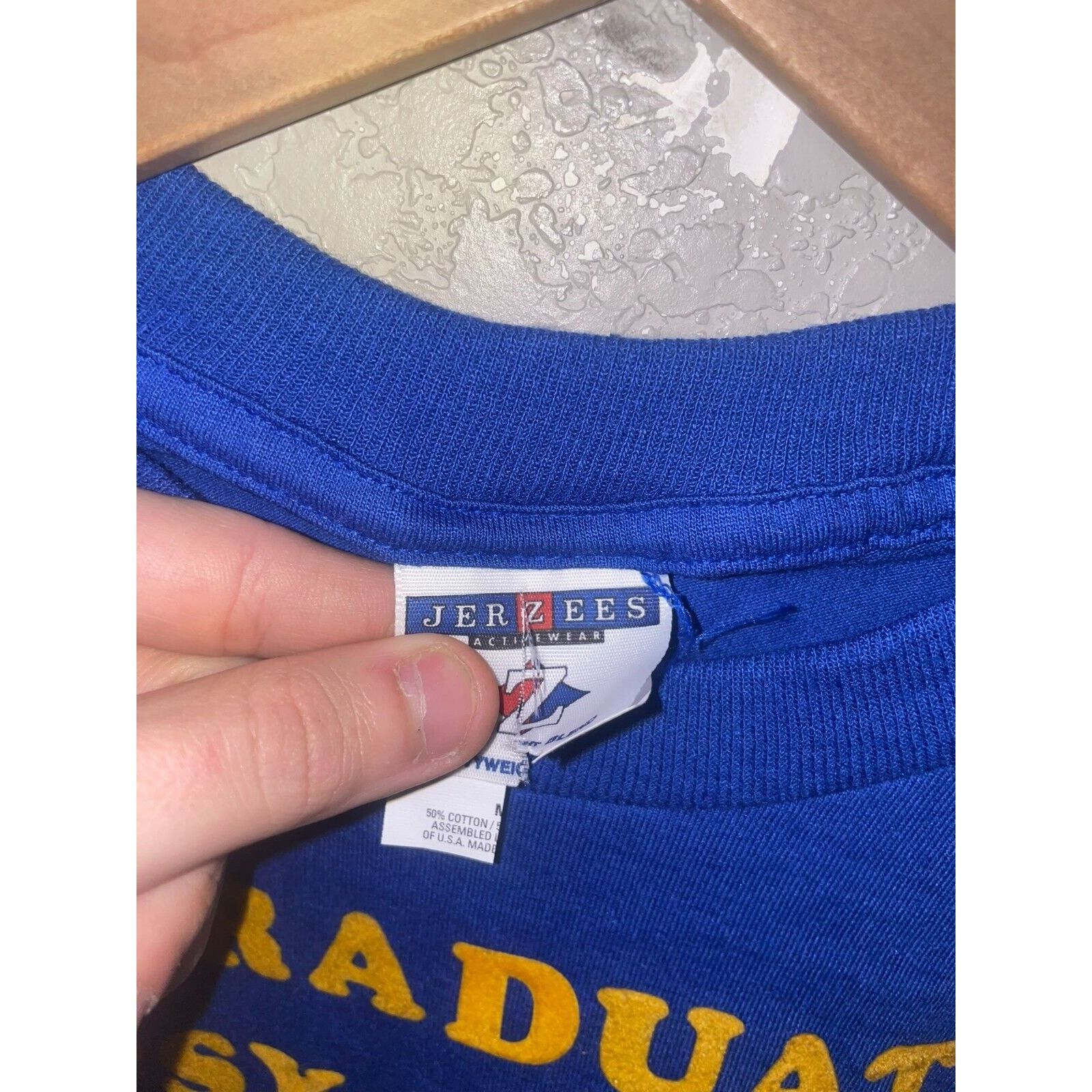 Jerzees Vintage Psychology Shirt Graduated Bs-PSY Class BS PSY Tee M Size US M / EU 48-50 / 2 - 6 Thumbnail