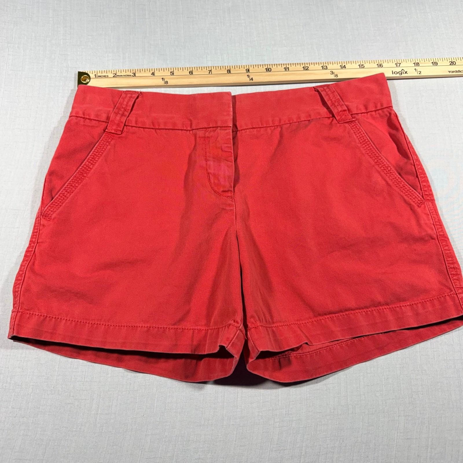J.Crew J.Crew Classic City Fit Chino Shorts FadedWashed Womens 6 Size 28" / US 6 / IT 42 - 7 Thumbnail